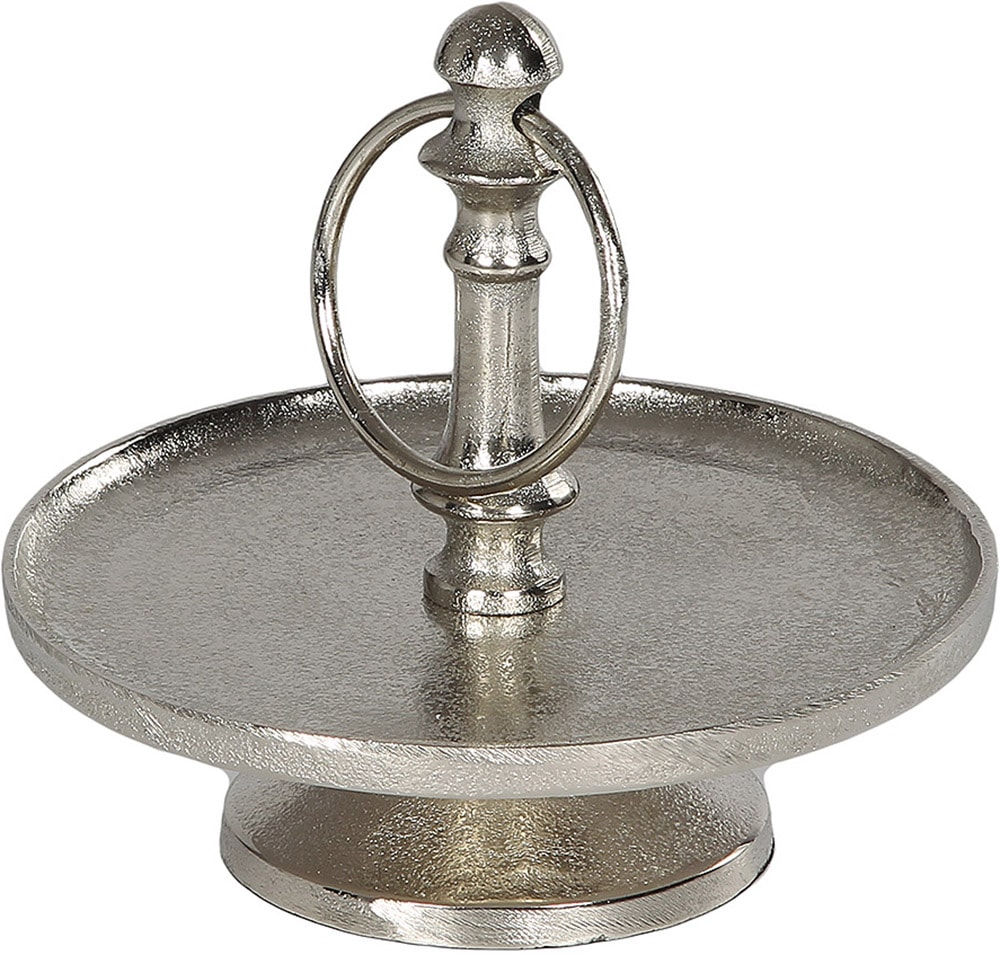 Ambiente Haus Servierplatte "Etagere 1 Stufe in Silberfarben"
