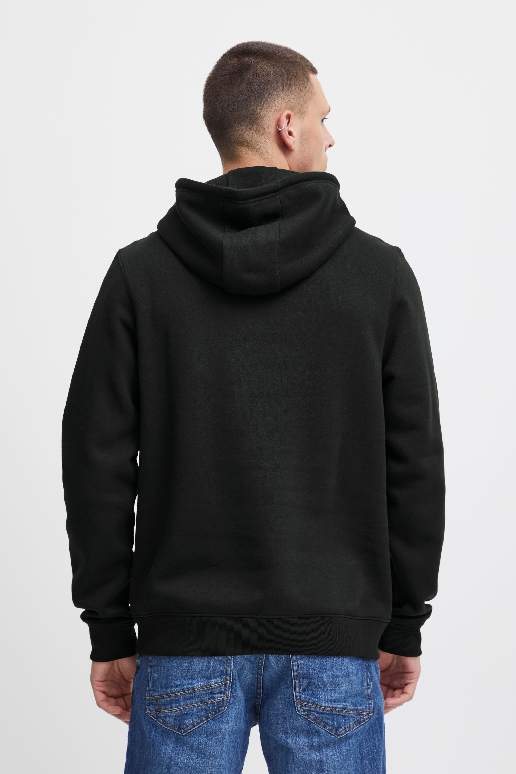 Kapuzenpullover BLEND "Hoodie BHSweatshirt", Herren, Gr. L, schwarz, Obermaterial: 70% Baumwolle CO. 30% Polyester PES., unifarben, Pullover Kapuzenpullover 6