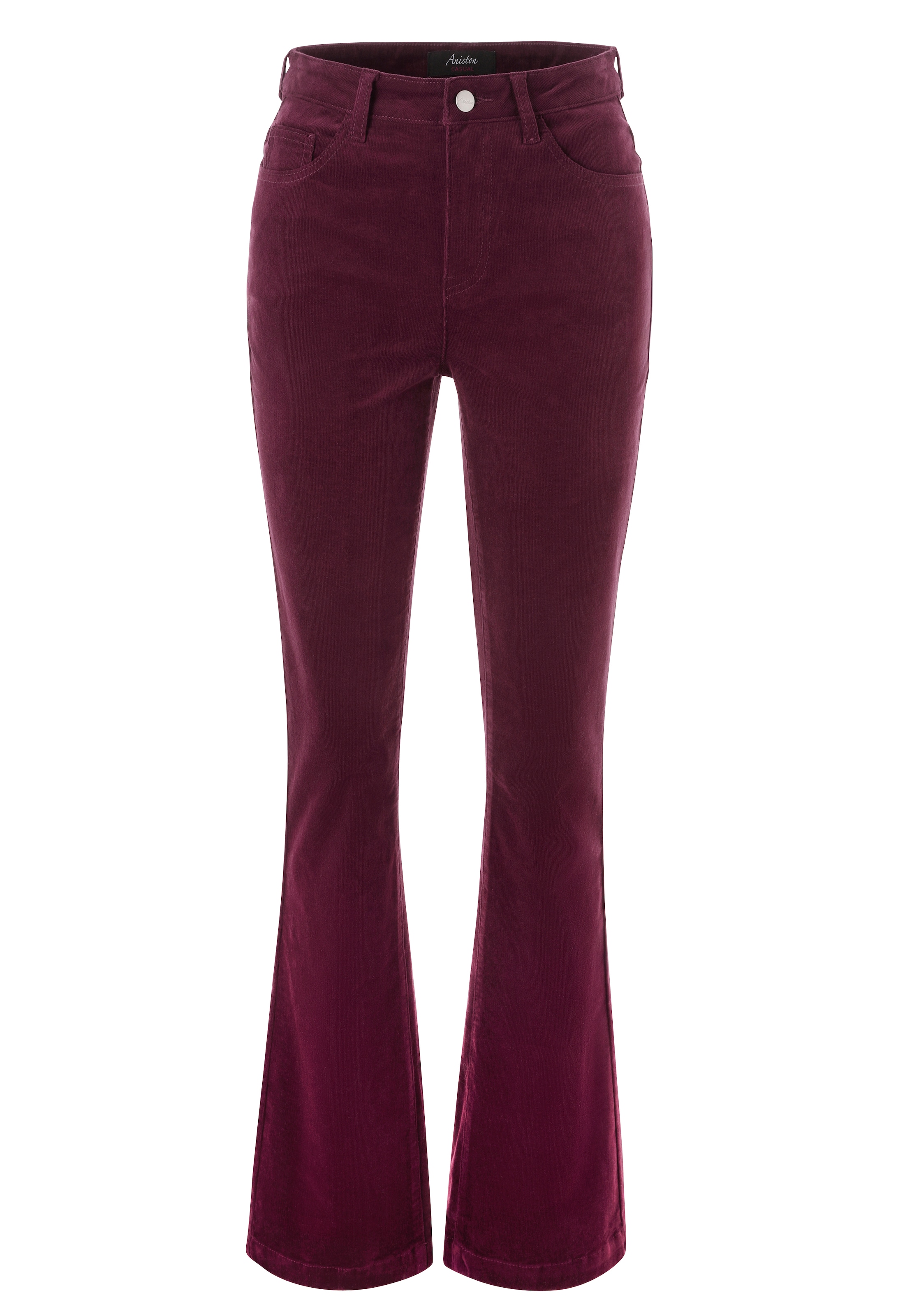 Aniston CASUAL Cordhose, in trendiger Bootcut-Form