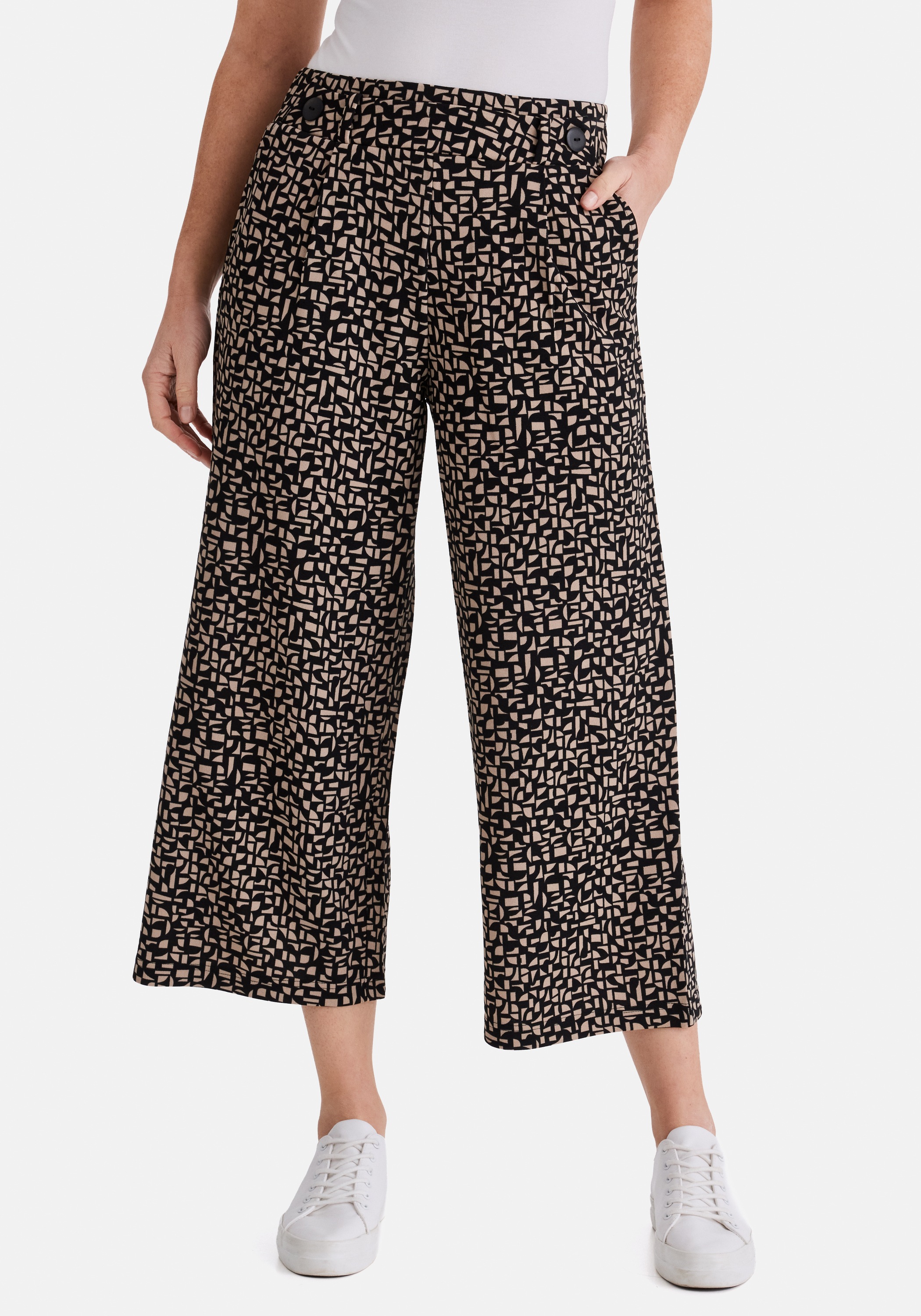 STOOKER WOMEN Culotte "COMO Jersey Wide leg fit Jerseyhose" Wide Leg Fit Casual Clean Wash Jersey für Damen