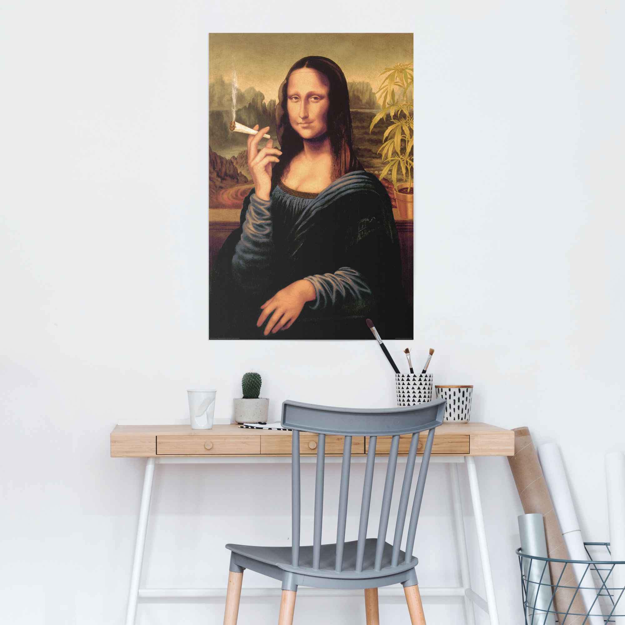 Reinders Poster "Poster Mona Lisa joint" Menschen 1 Stk. tlg. günstig online kaufen