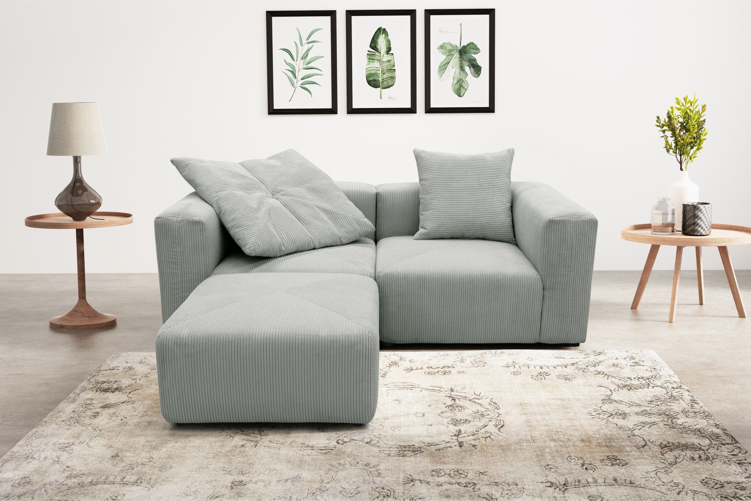 RAUM.ID Ecksofa "Gerrid L-Form", Cord, Modulsofa, bestehend aus 2 Eckelemen günstig online kaufen