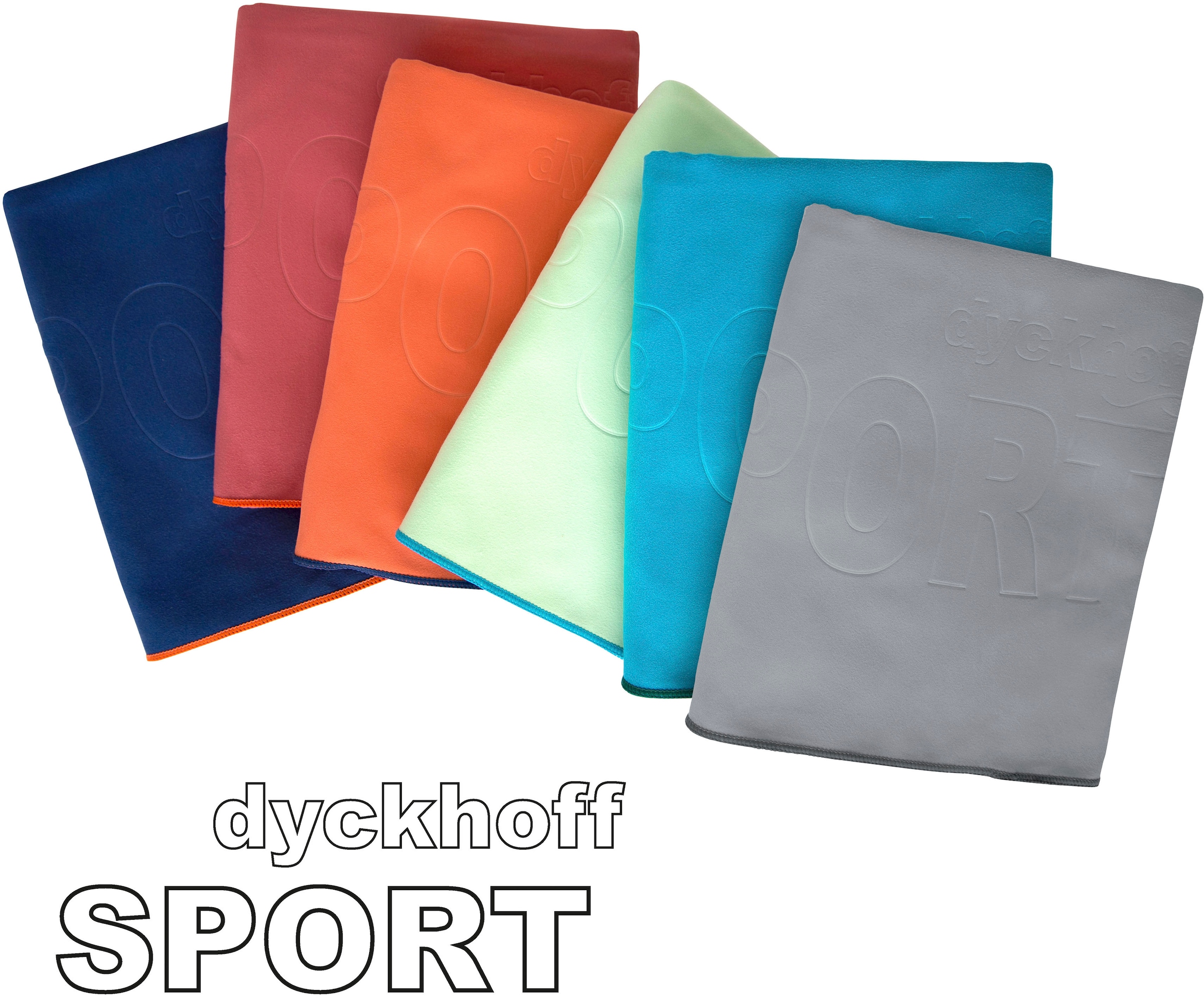 Dyckhoff Sporthandtuch »Mikrofaser Sporttuch«, (2 St.), auch als 2er Set erhätlich