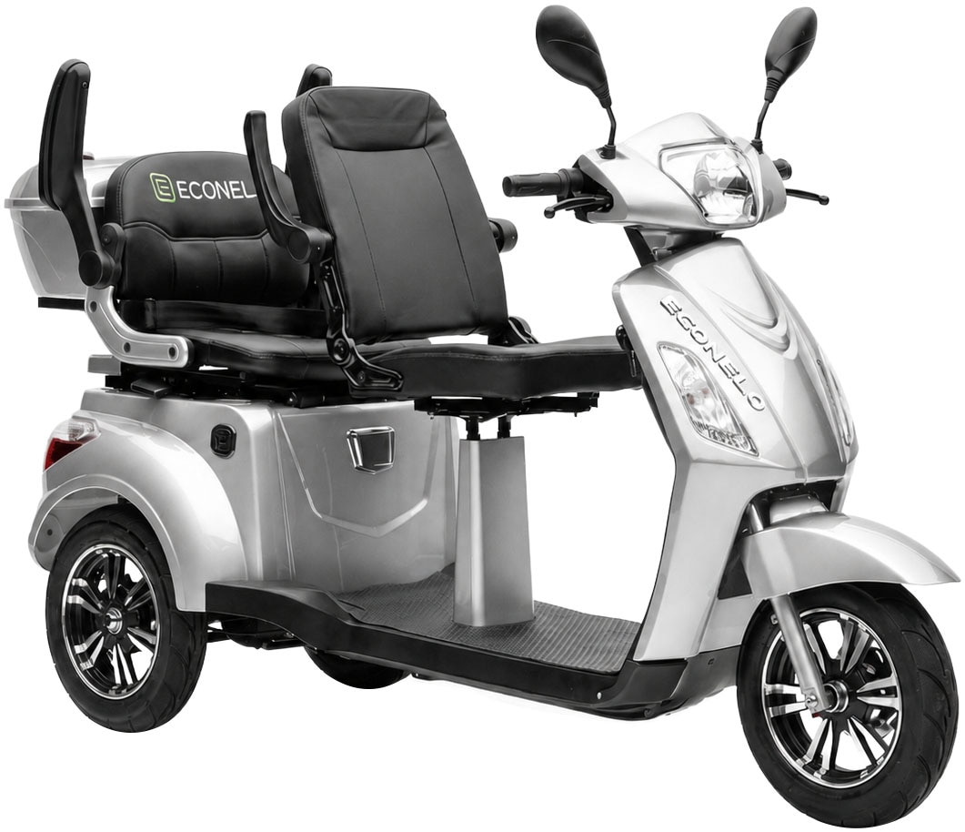 ECONELO Elektromobil 1.000 W 25 km/h Sicherheitsrollen gegen Kippen, 3 Geschwindigkeitsstufen