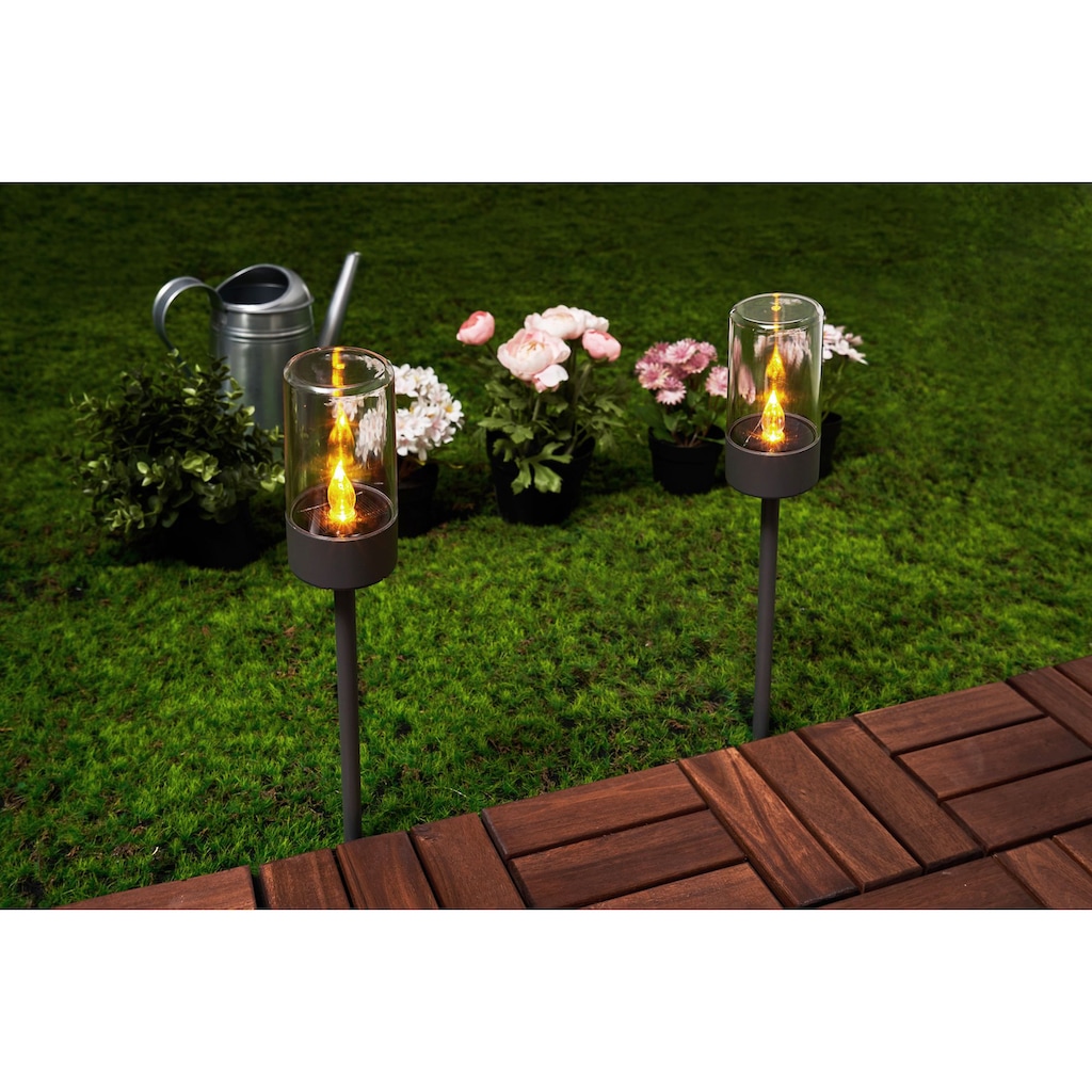 Pauleen LED Gartenfackel »Sunshine Happiness«, 2 flammig-flammig