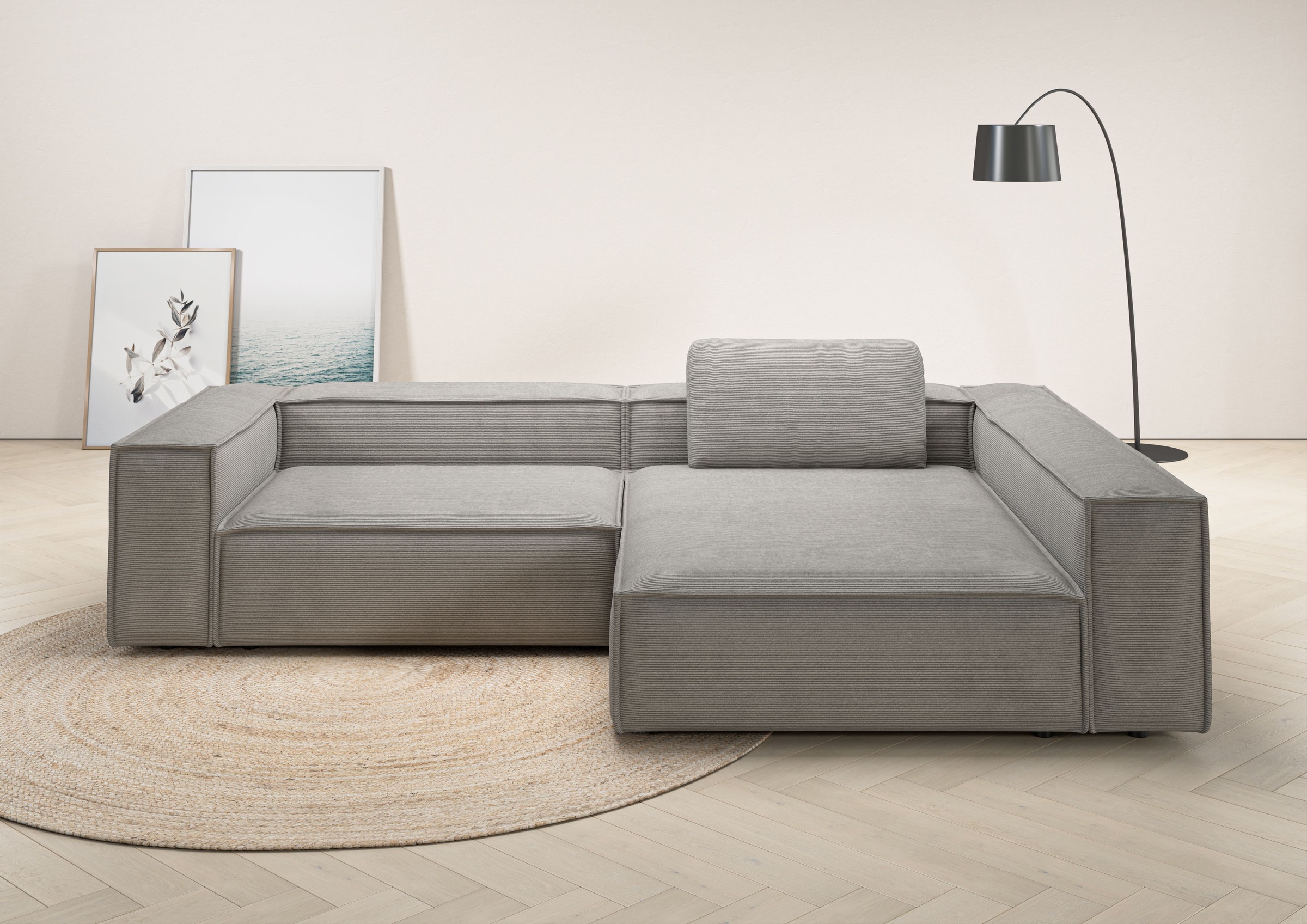 Places of Style Ecksofa "Watertown, moderne XXL L-Form, 306 cm breit", Komf günstig online kaufen