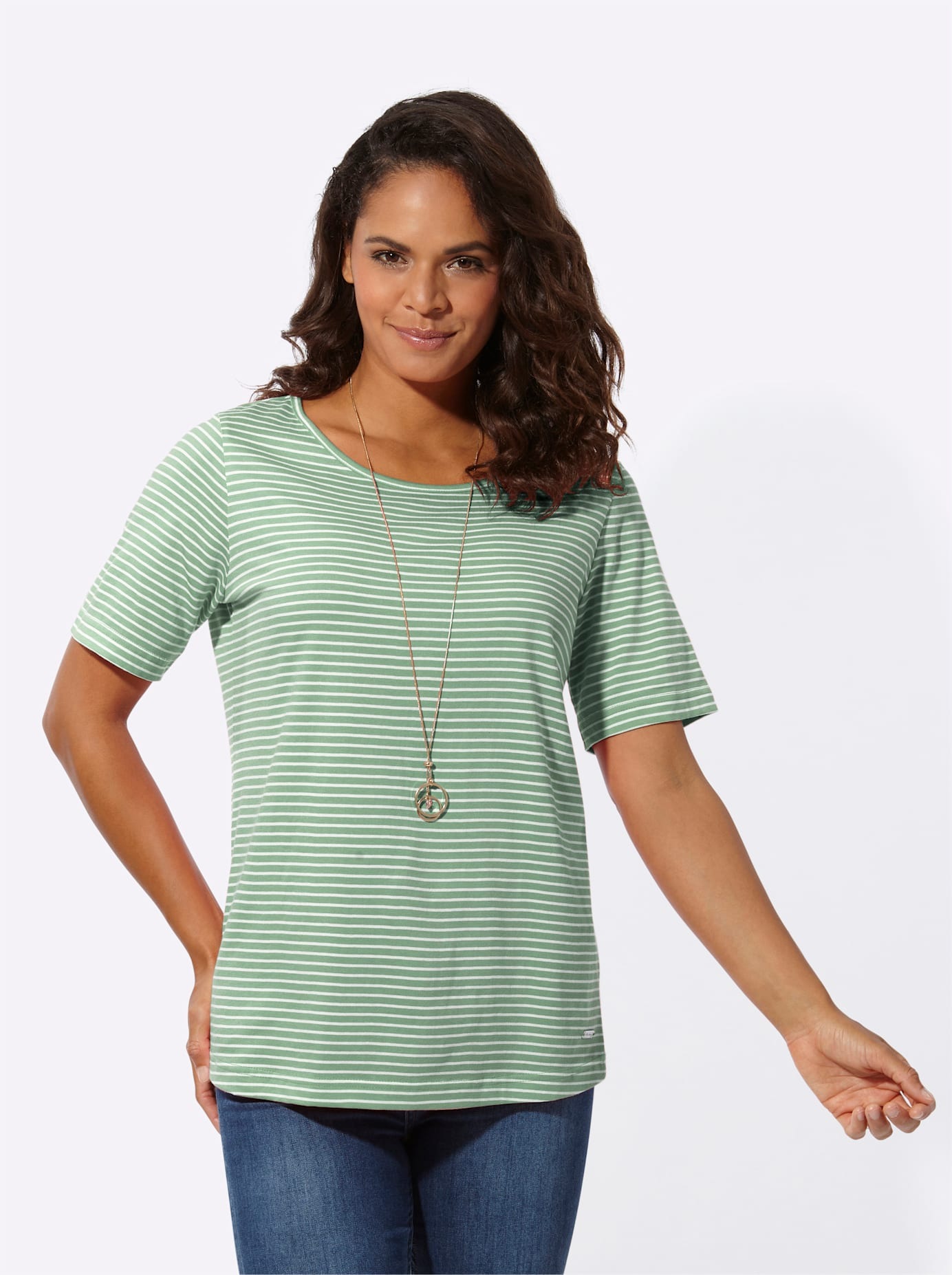 Casual Looks Kurzarmshirt "Ringelshirt" 1 Stk. günstig online kaufen