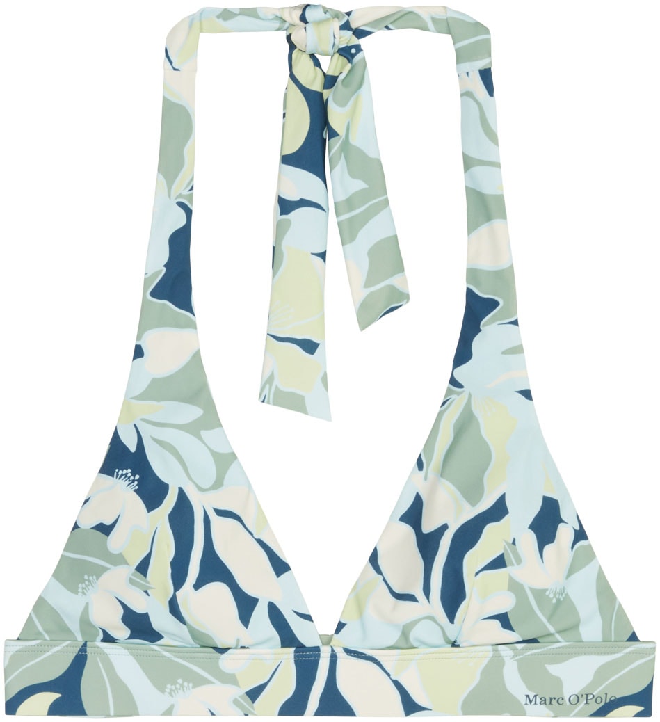 Marc O'Polo Triangel-Bikini-Top »Multi Floral«, mit stilvollem Halterneck-Verschluss