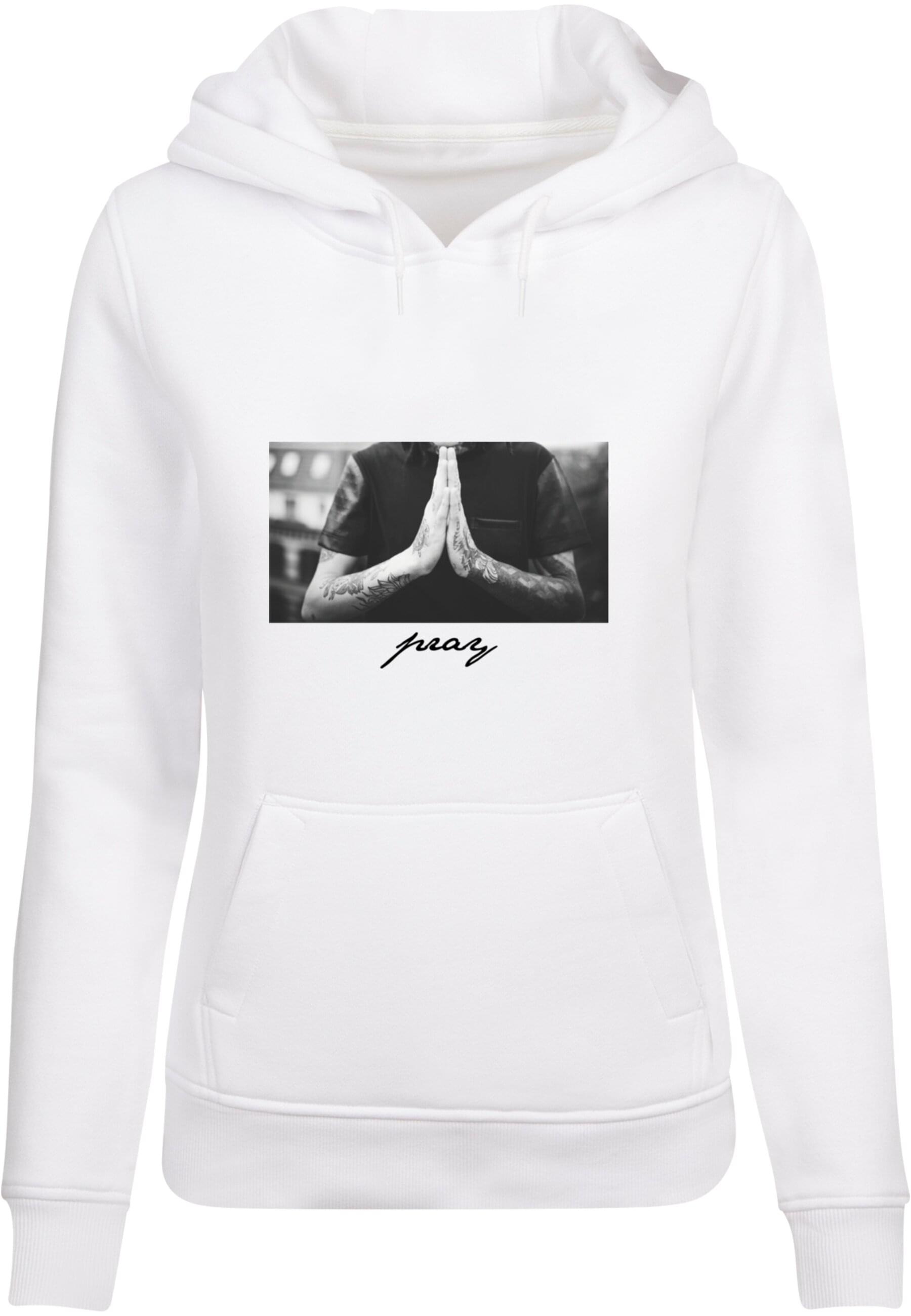 MisterTee Rundhalspullover "MisterTee Damen Ladies Pray Hoody"