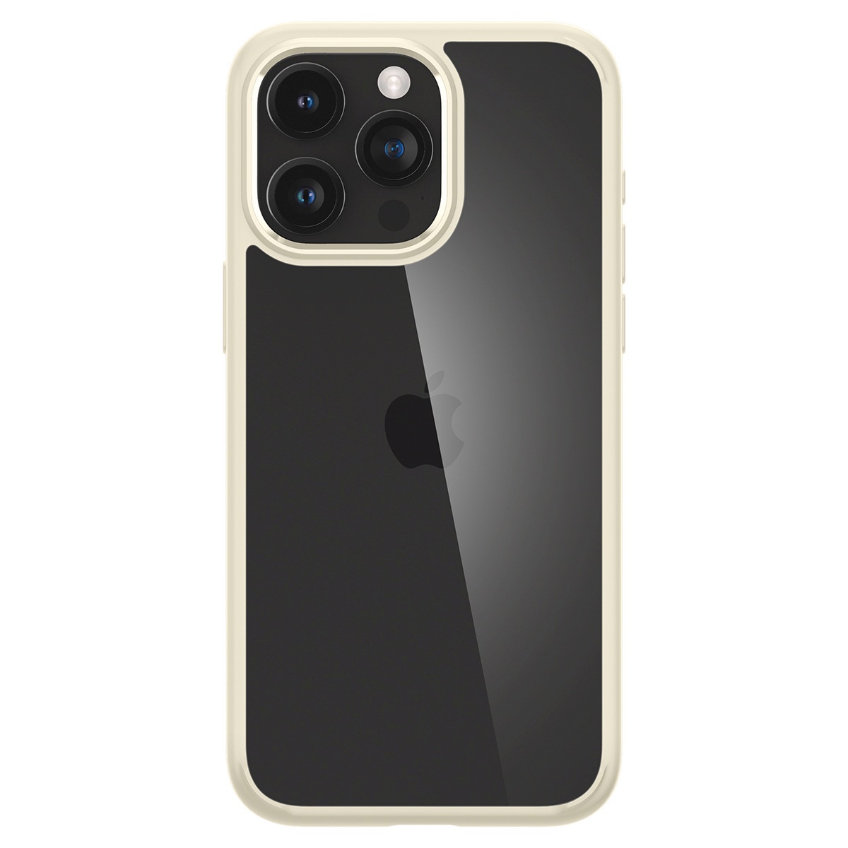 Spigen Backcover »Spigen Ultra Hybrid for iPhone 15 Pro Frost Black«, Apple iPhone 15 Pro