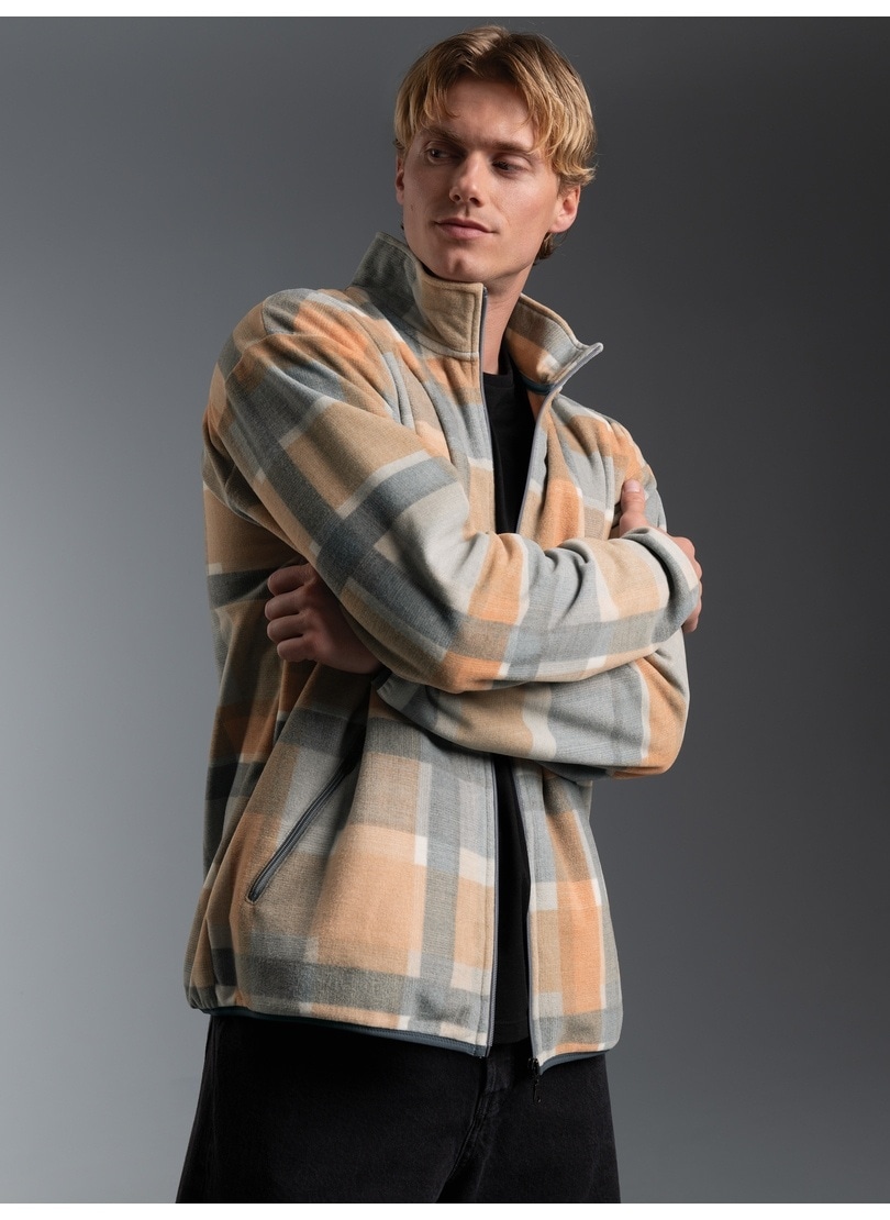 Trigema Fleecejacke »TRIGEMA Fleece Jacke im Karo Design« 1 Stk. tlg.