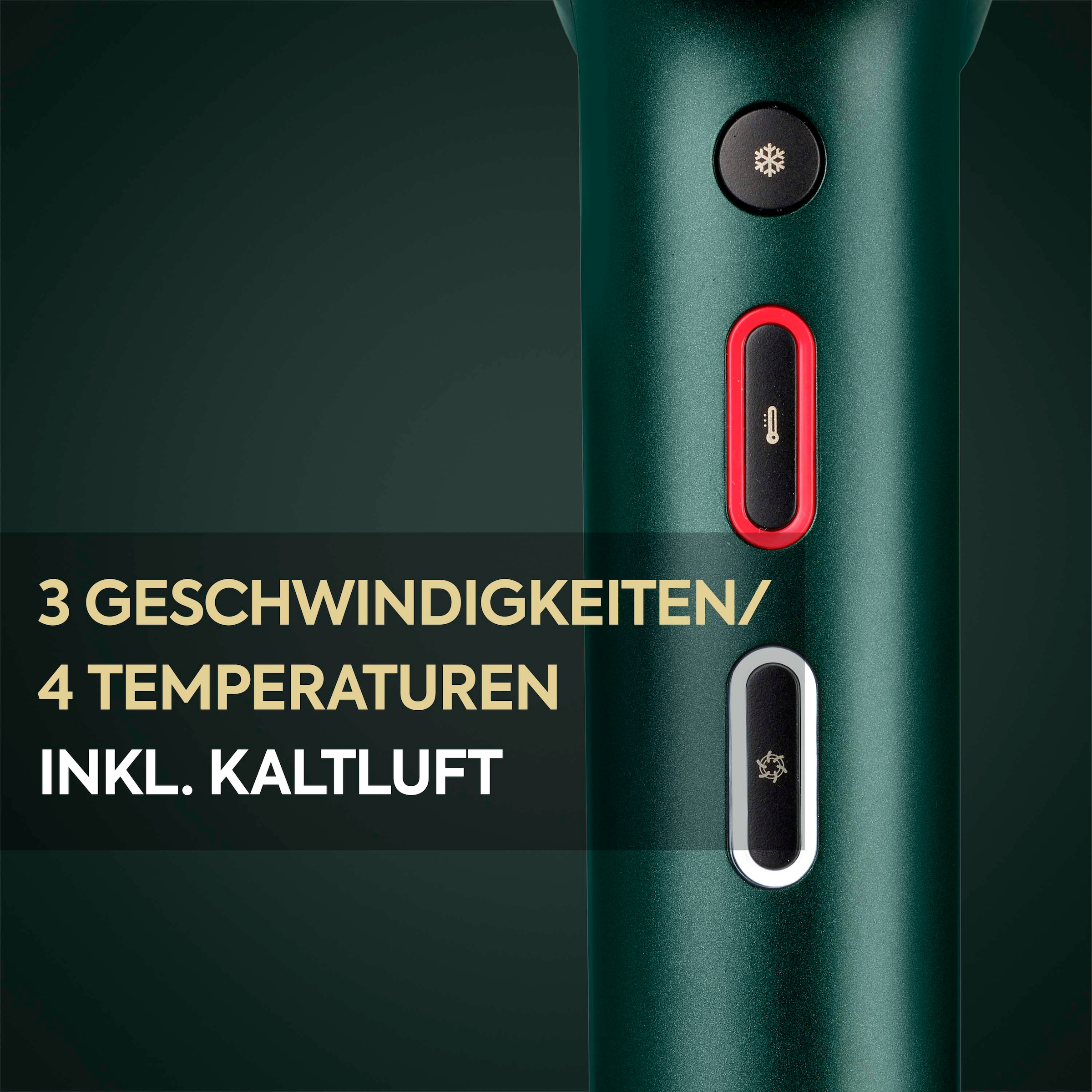 BaByliss Haartrockner »BaByliss  Air Power Pro Profi-Haartrockner, D6555DE« 1.600 W 3 Aufsätze Hochgeschwindigkeits-Digitalmotor , Leicht, Föhn mit 3 Aufsätzen