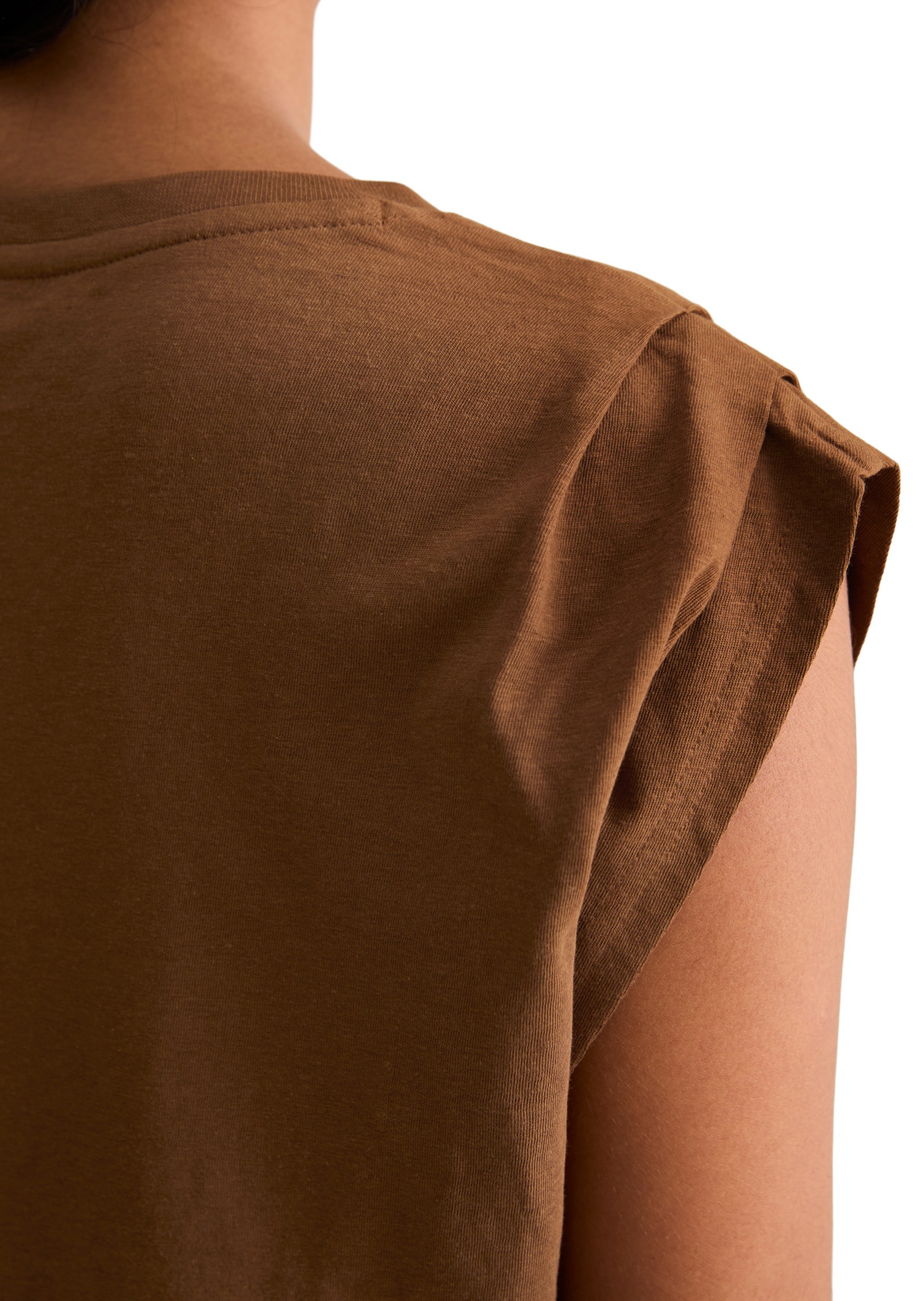 Marc O'Polo DENIM T-Shirt »aus Baumwolle-Leinen-Mix«