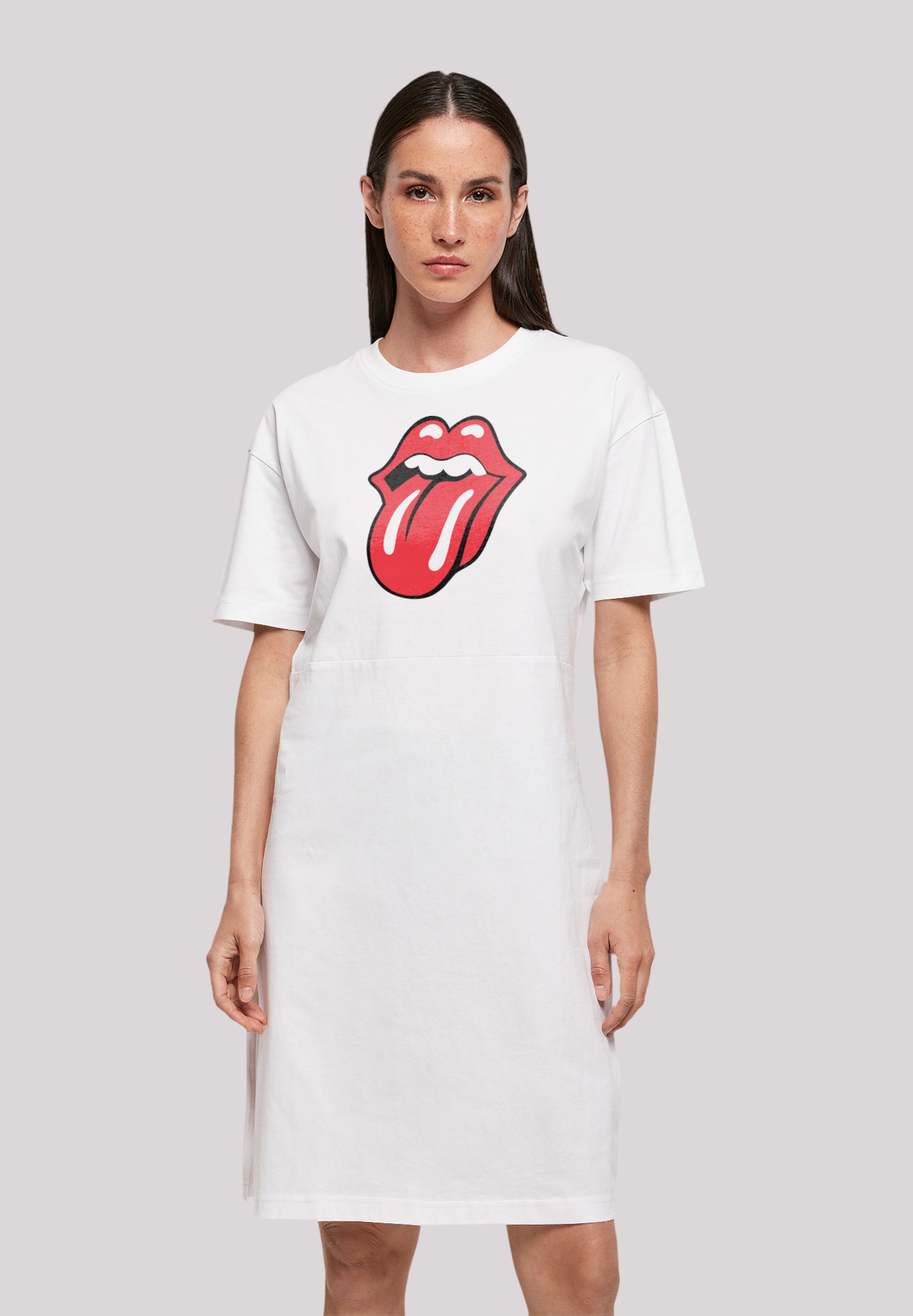 F4NT4STIC Shirtkleid "The Rolling Stones Zunge" Ohne Taschen Premium Qualit günstig online kaufen