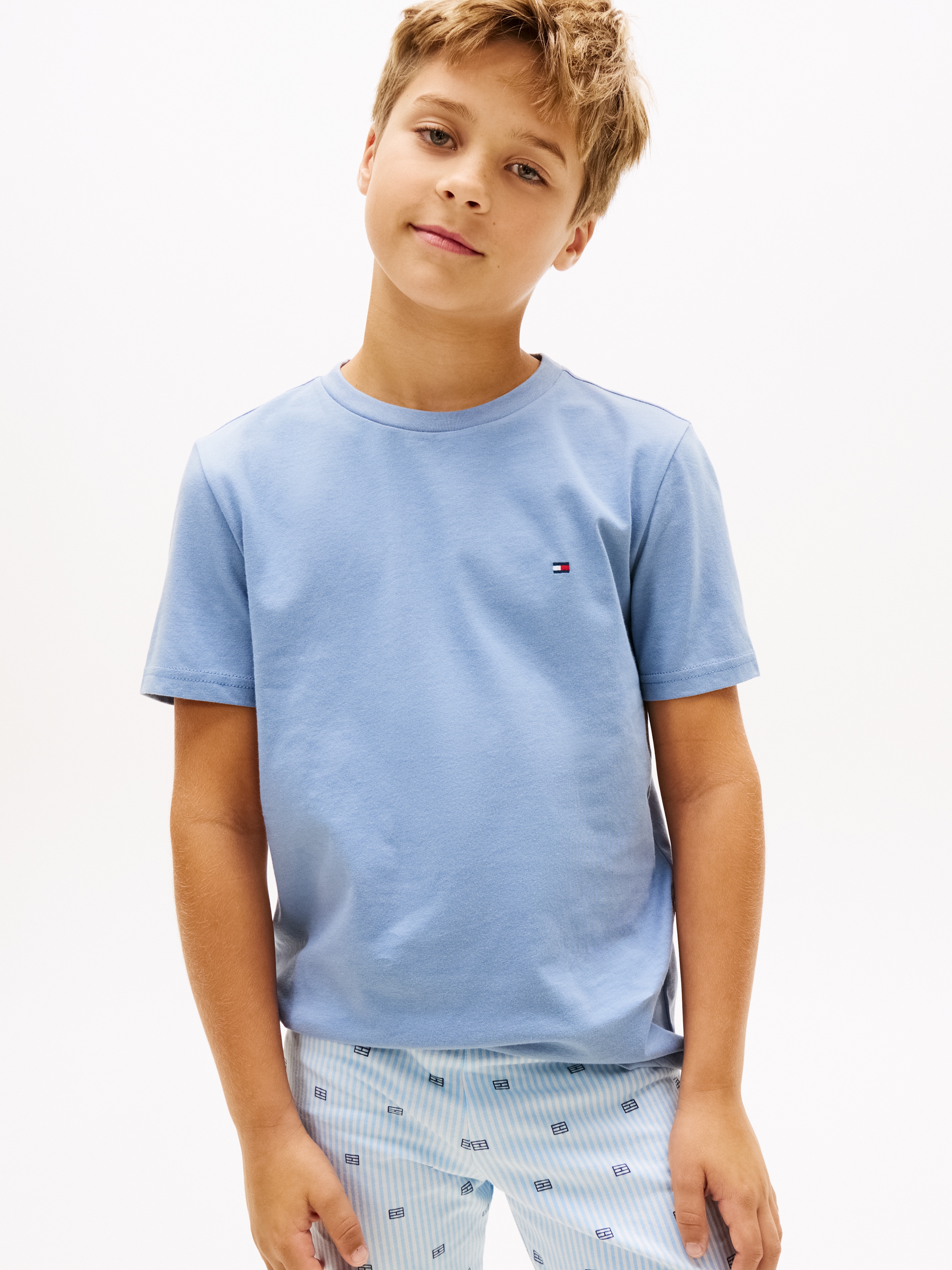 Tommy Hilfiger Underwear T-Shirt »2 PK SS TEE mit Stickerei und Rundhals im 2er-Pack« Packung, 2er-Pack, 2 tlg. unifarben, casual, regular fit, Baumwolle, Rundhals