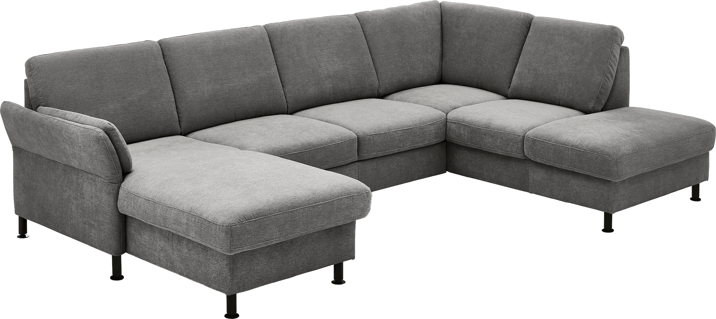 Die PlanBar Wohnlandschaft "ZE-EM18013 U-Form, Breite 305 cm" wahlweise mit Kopfstützen und Liegearmlehne