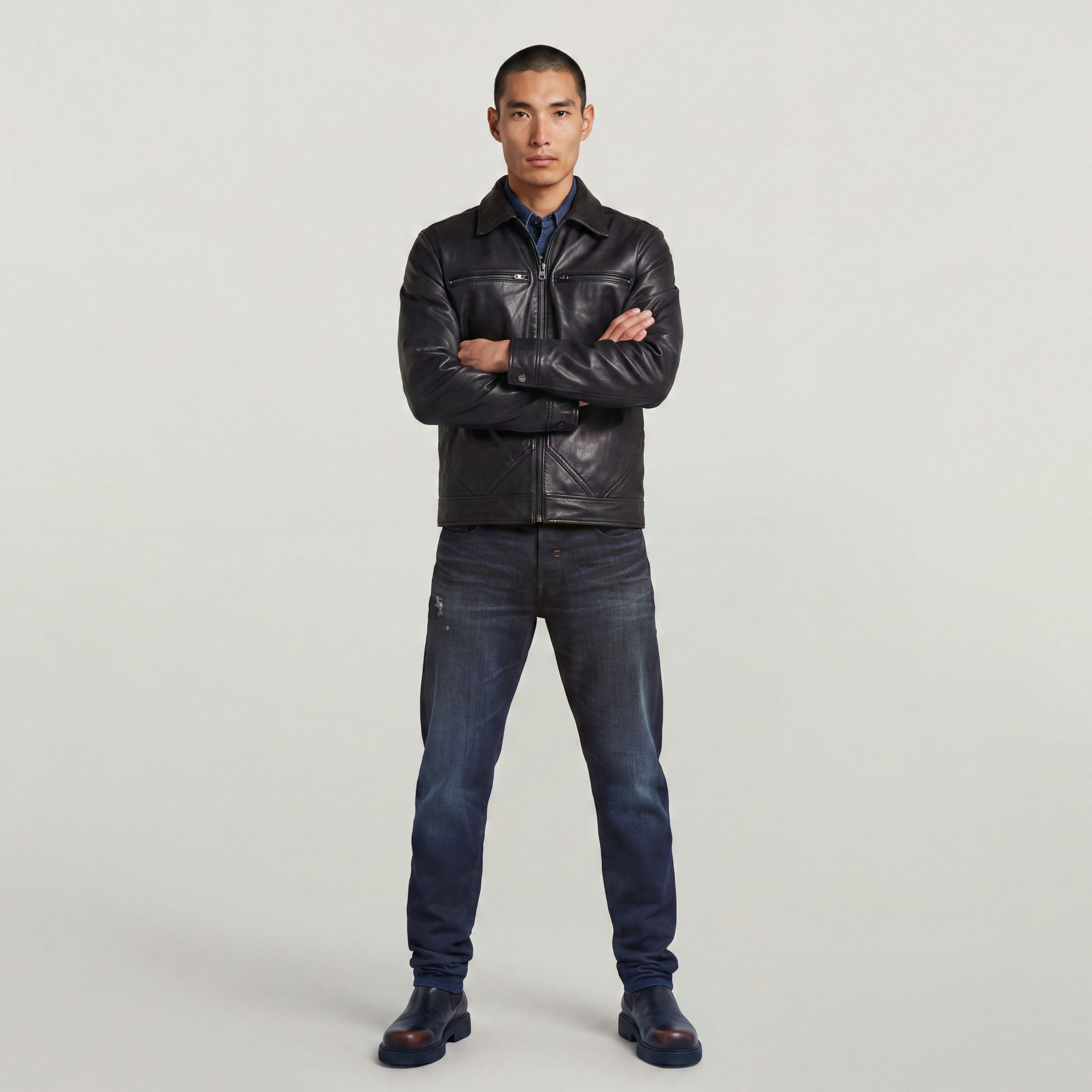 G-STAR Bomberjacke »Leather Bomberjacke«