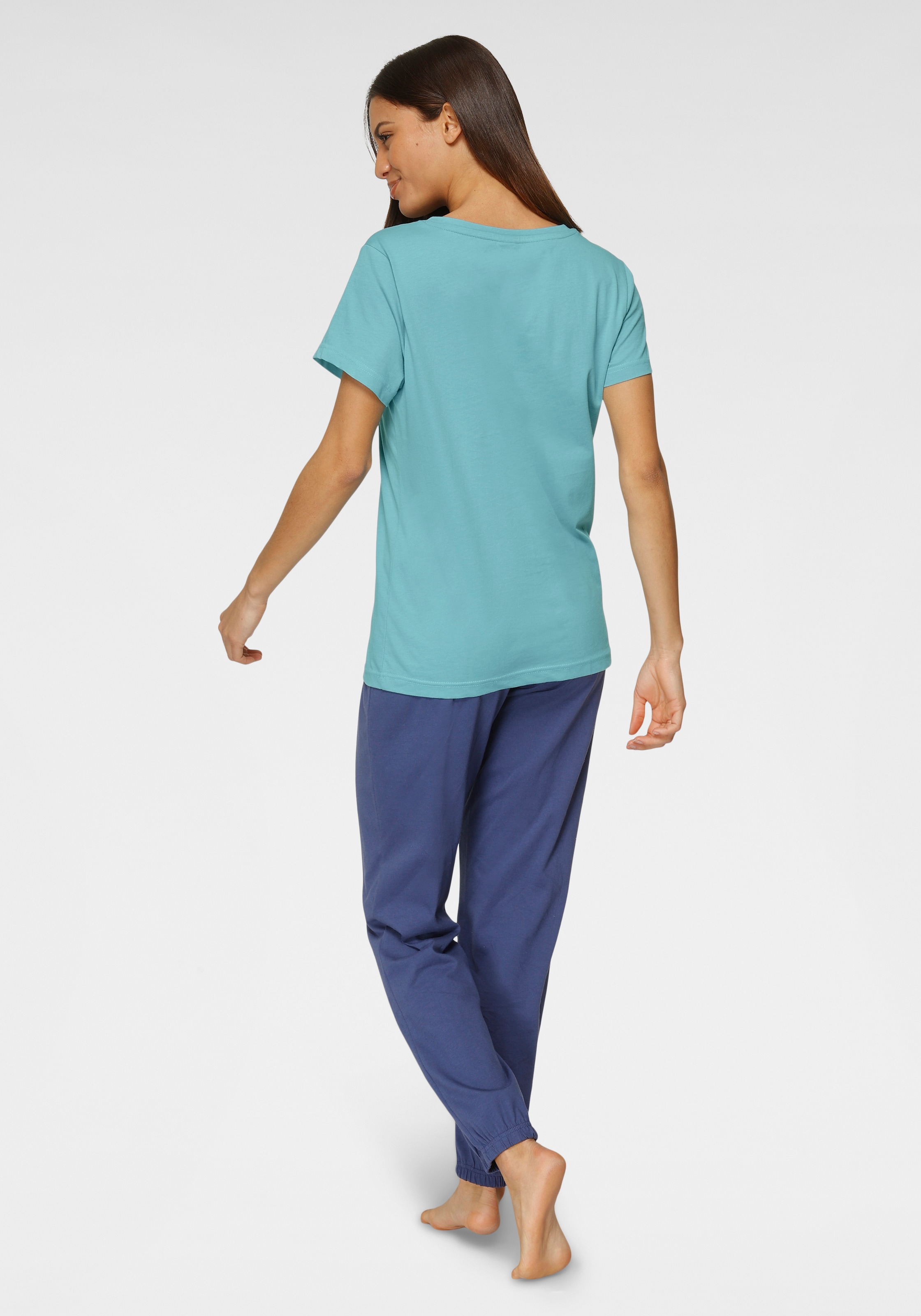 Vivance Dreams Pyjama, (Set, 3 tlg.), mit Frontschriftzug online kaufen |  BAUR | Sleepshirts