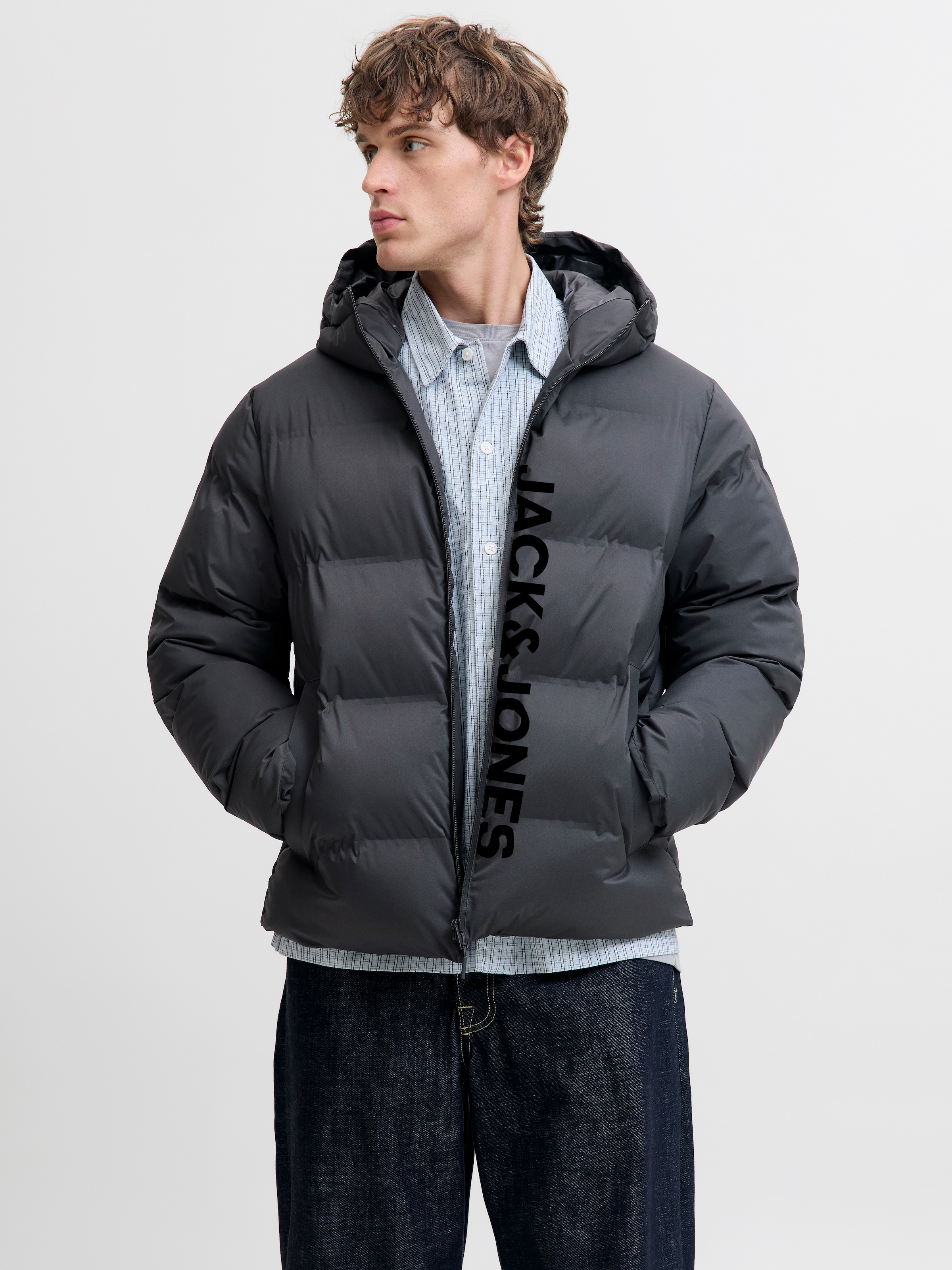 Jack & Jones Steppjacke "JJKAITO PUFFER JACKET BF" mit Kapuze günstig online kaufen