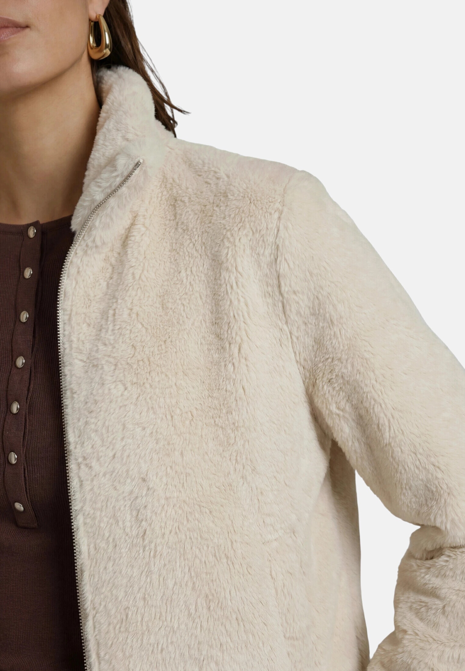 Zero Jackenblazer »Damen mit hohem Kragen« Material