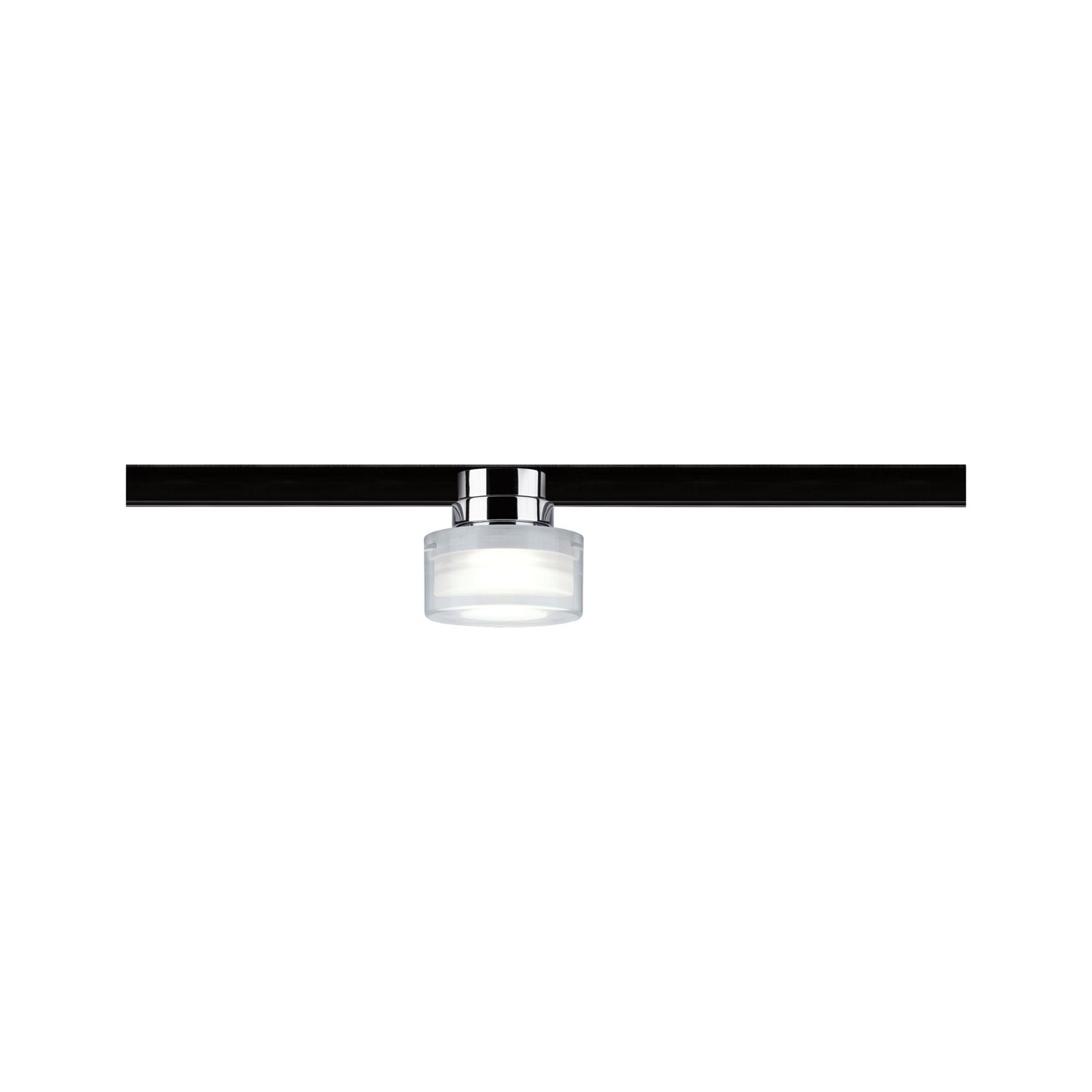 Paulmann Schienensystem-Leuchten »URail Schienenspot Topa Dot 350lm 4,9W 4000K 230V Chrom, Klar, Satin«, dimmbar, Einzelspot