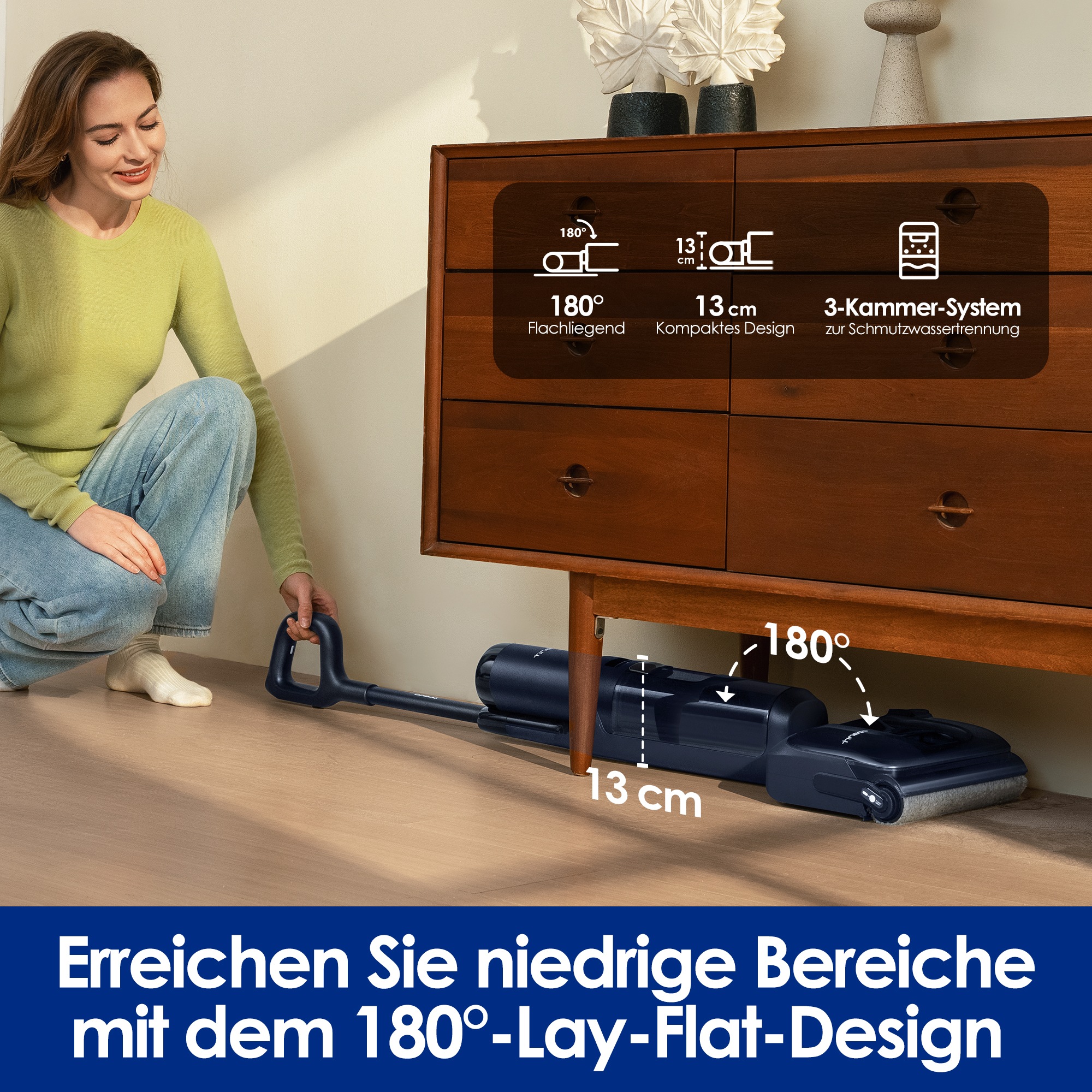 Tineco Nass-Trocken-Sauger "Floor One S7 Stretch, 85 Grad Heißluft-Trocknun günstig online kaufen
