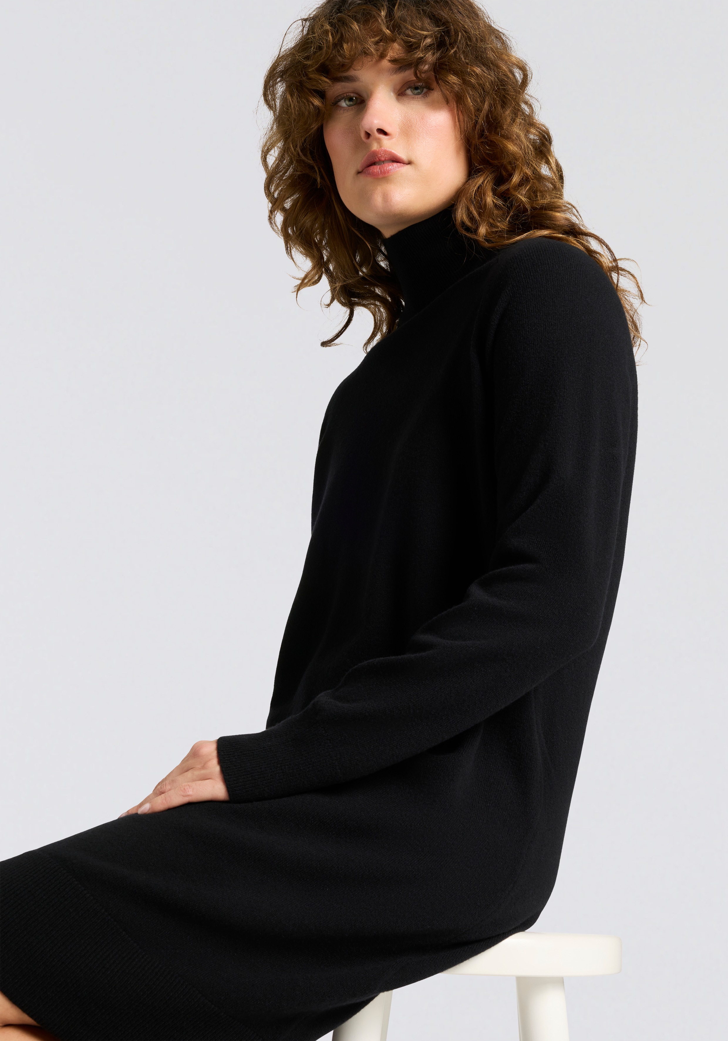 Thumbnail - Gant Strickkleid "SUPERFINE LAMBSWOOL KNIT" Winterkleid, relaxed fit, Rollkragen, aus reiner Wolle