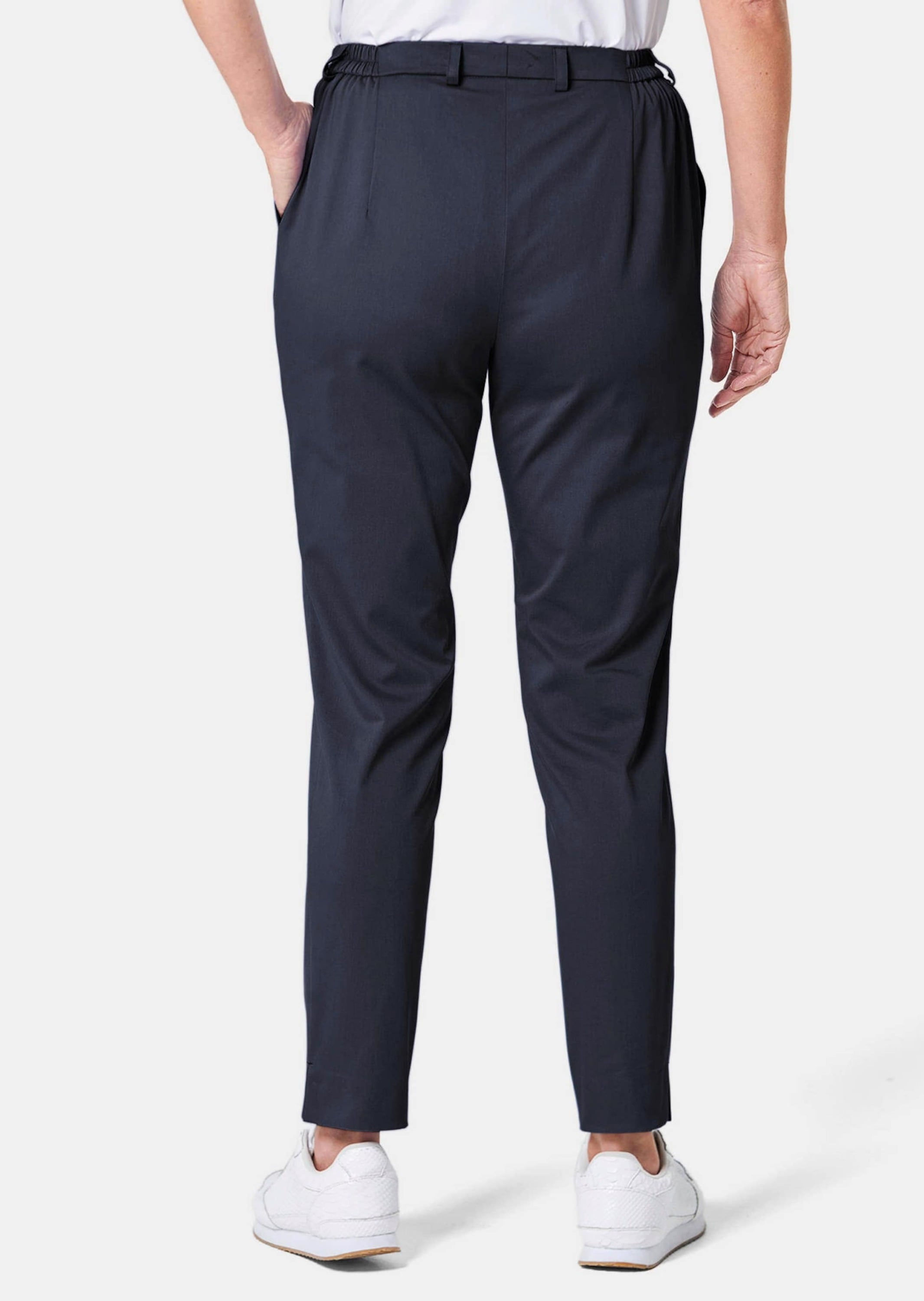 GOLDNER Stoffhose »Satinhose Anna Sportive Hose Anna aus trageangenehmen Satin«