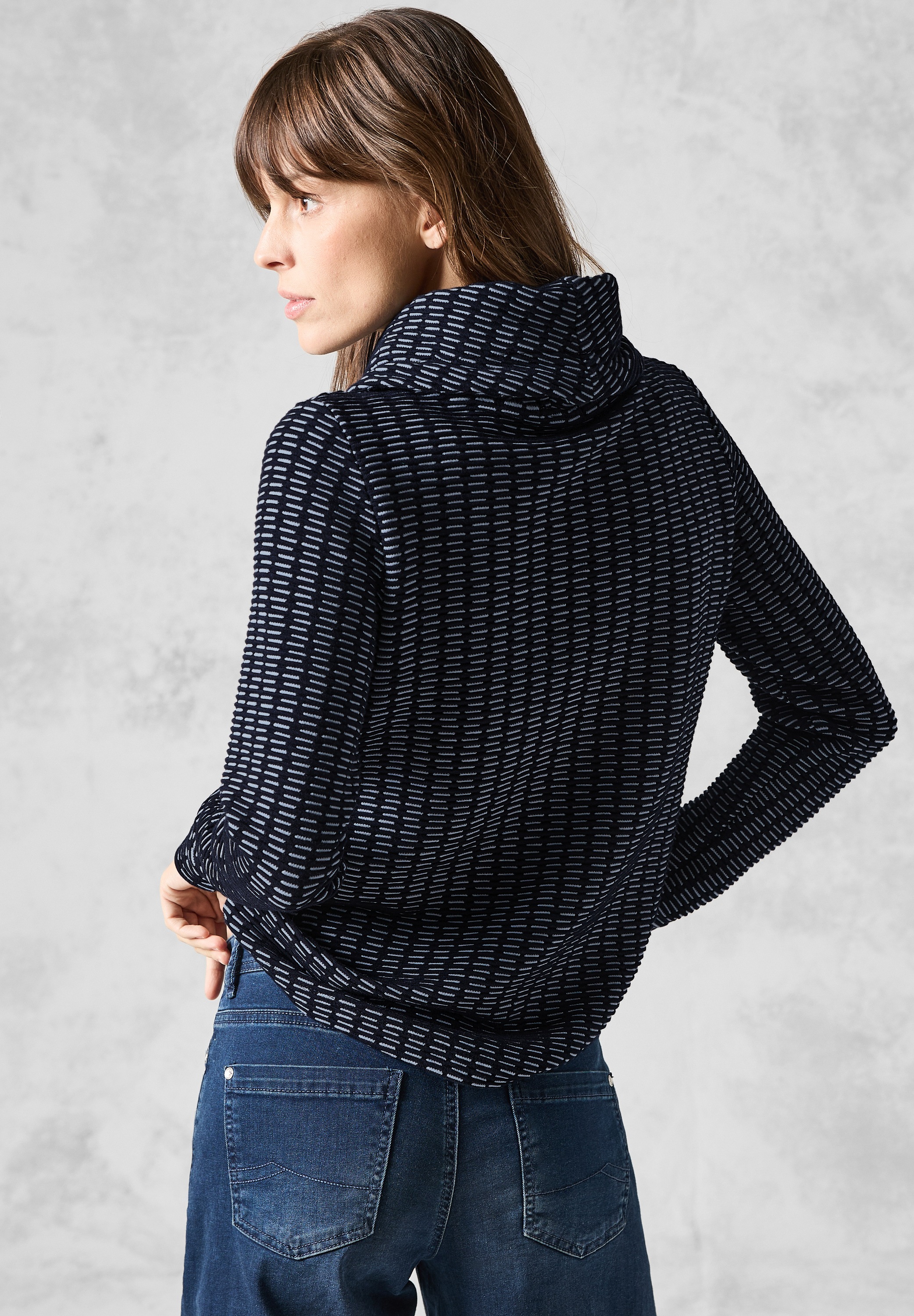 Cecil Sweatshirt, aus softem Materialmix