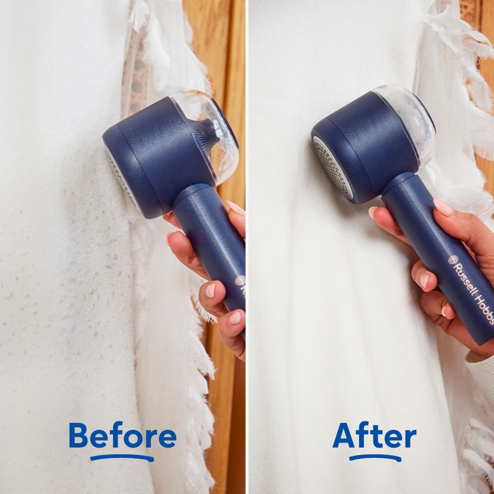 RUSSELL HOBBS Fusselrasierer »27660-56« elektrisch, aufladbar inklusive Holzreinigungsbürste & USB-C Ladekabel