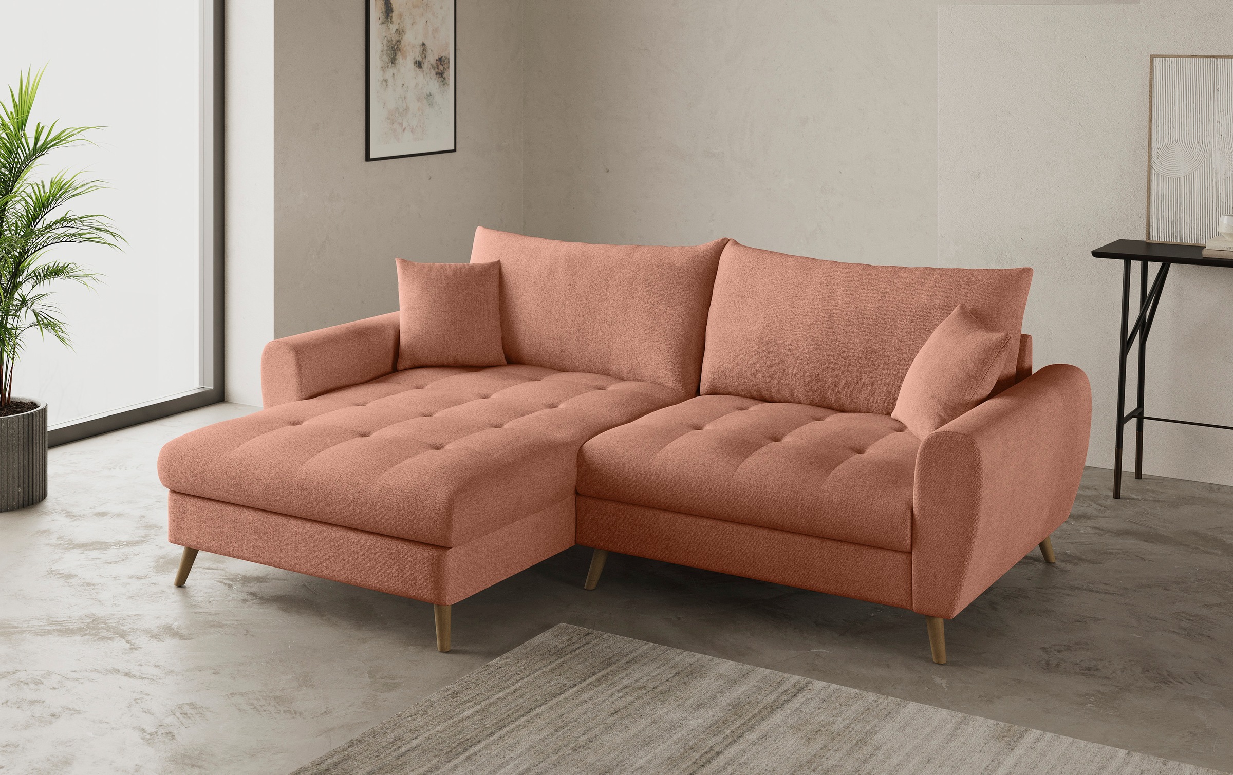 Mr. Couch Ecksofa »Blackburn II, L-Form«, Mit Kaltschaumpolsterung bis 140 kg belastbar