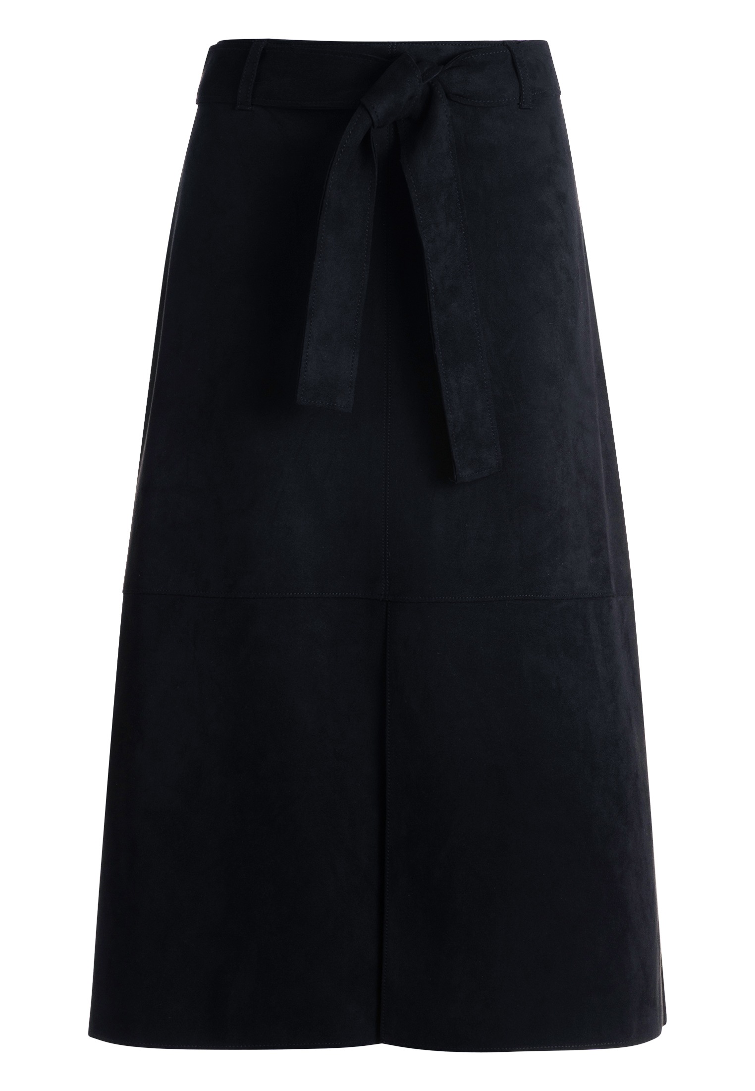 Zero Midirock "zero Damen Midirock mit Bindegürtel", Gürtel günstig online kaufen