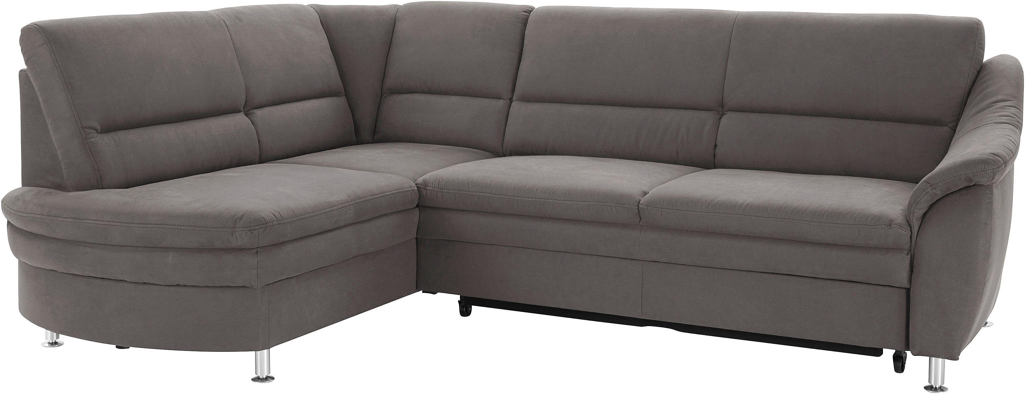 sit&more Ecksofa "Cardoso L-Form" mit Federkern, wahlweise mit Schlaffunktion und Schubkasten