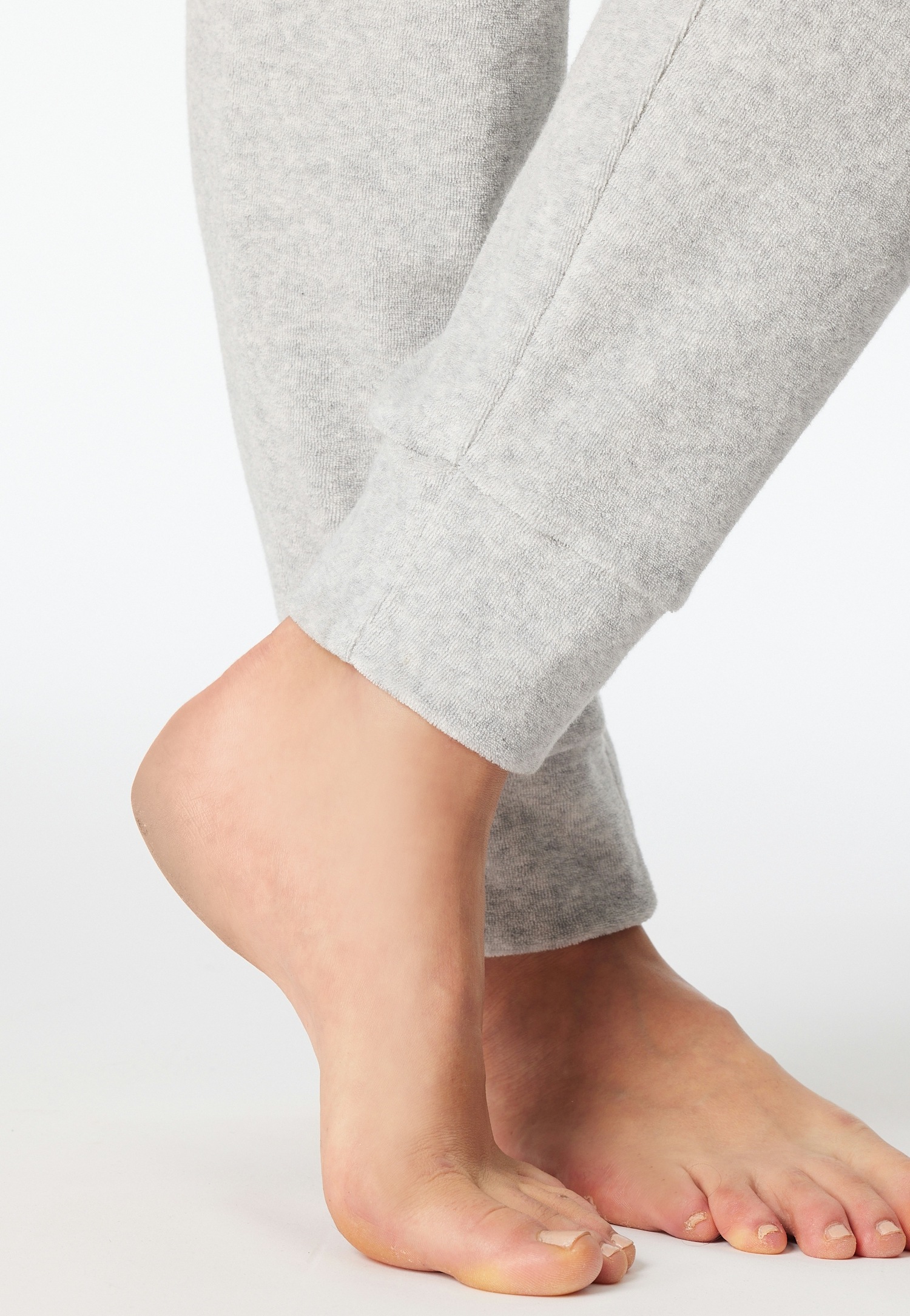 Schiesser Schlafanzug »Casual Essentials« 2 tlg. wärmende Frottee-Qualität, Rundhalsausschnitt, langärmelig