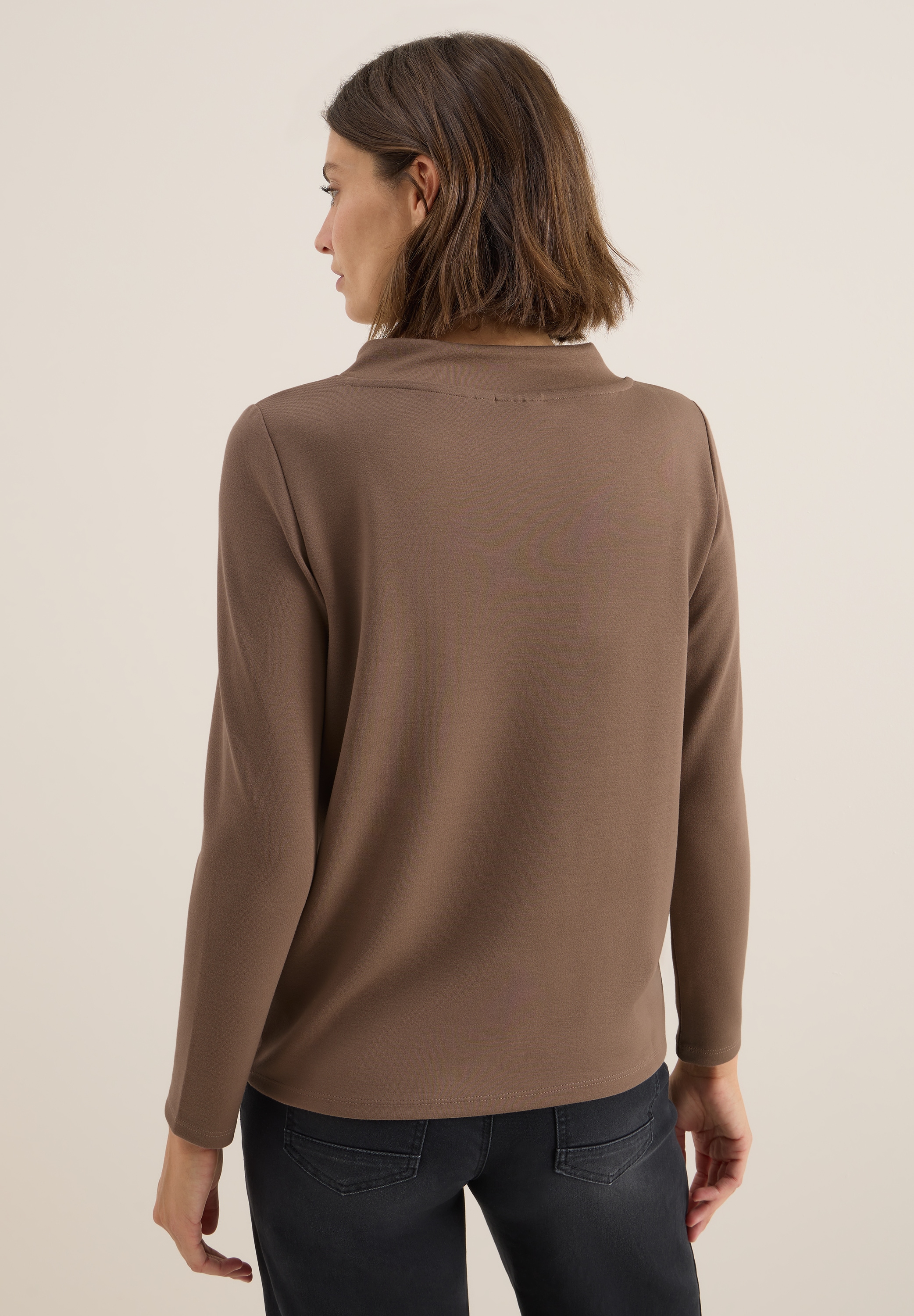 Cecil Langarmshirt, mit Tunnelzugband am Kragen