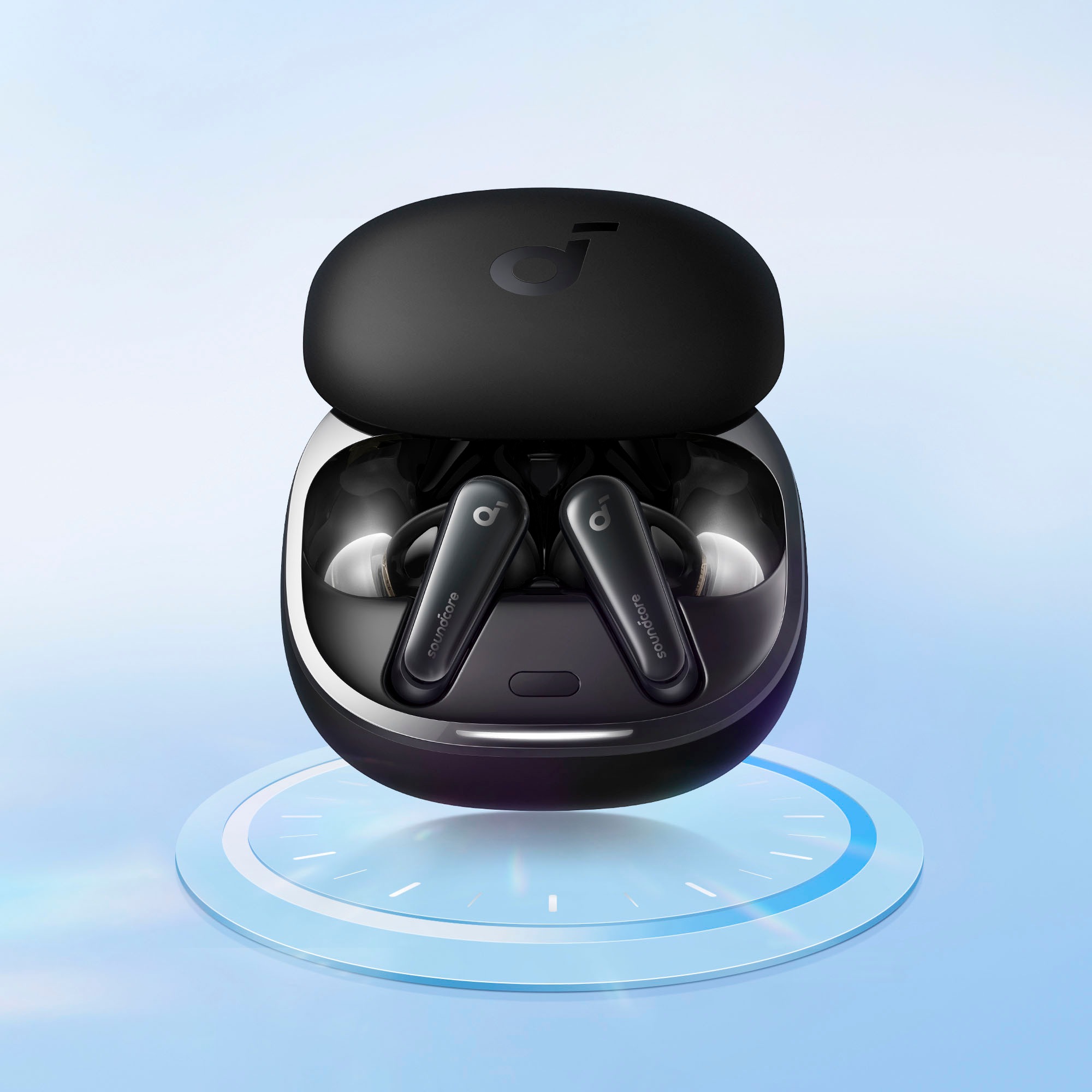 Anker In-Ear-Kopfhörer »Soundcore Liberty 4«, Bluetooth, Active Noise Cancelling (ANC)-Freisprechfunktion-Hi-Res-Multi-Point-Verbindung-Transparenzmodus-kompatibel mit Siri