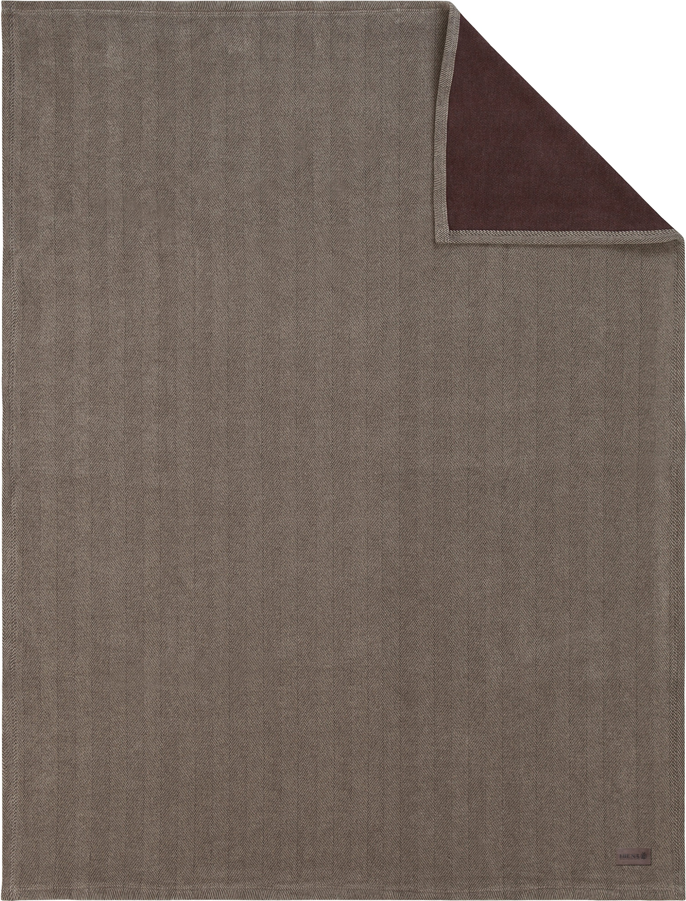 IBENA Wohndecke "Kulturgut" mit Wendeoptik, Kuscheldecke günstig online kaufen