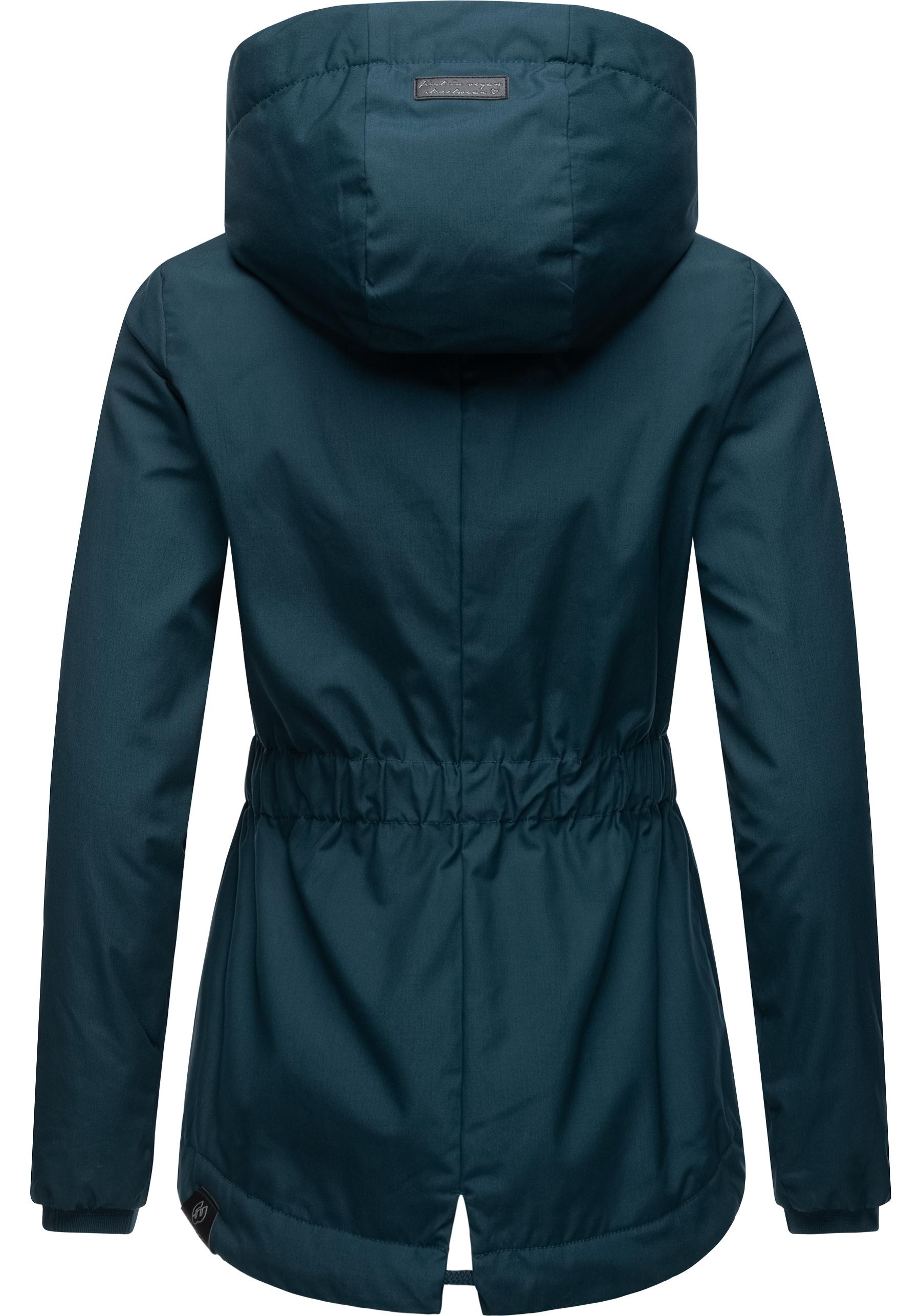 Ragwear Outdoorjacke »Varvarra«, mit Kapuze, stylische Übergangsjacke mit großer Kapuze