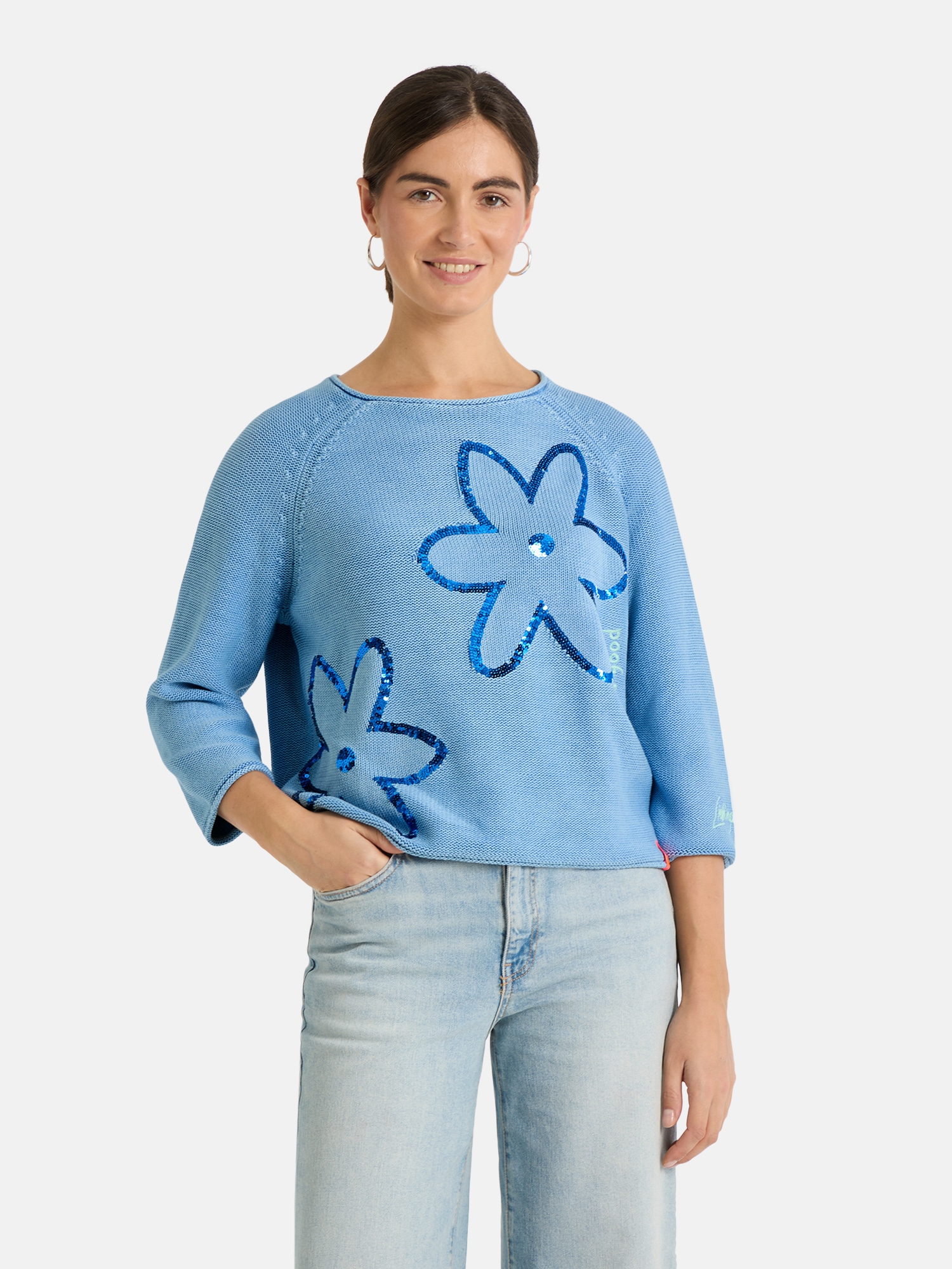 Lieblingsstück Strickpullover "AuriL" mit Pailleten, bestickt günstig online kaufen