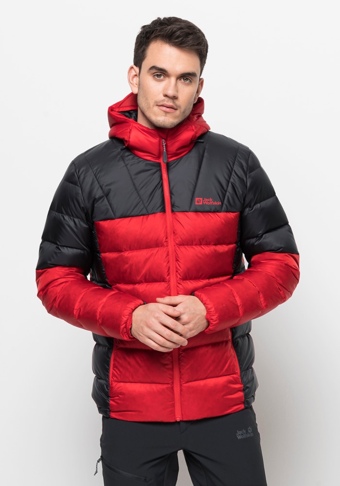 Jack Wolfskin Daunenjacke "NEBELHORN DOWN HOODY M", mit Kapuze