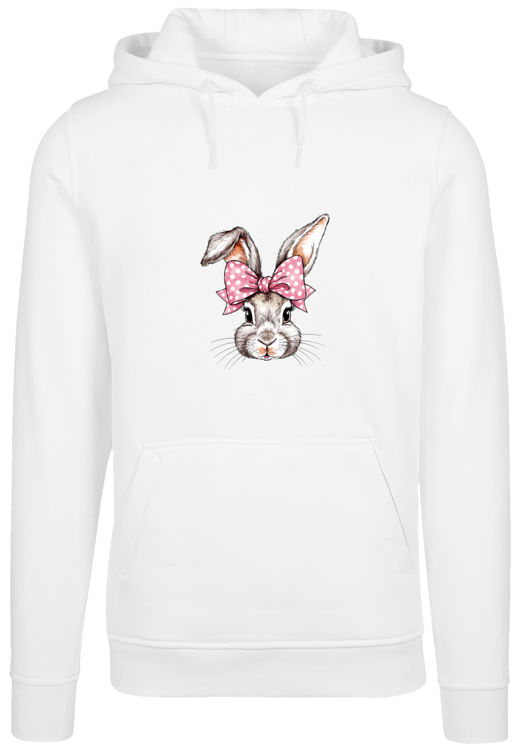 F4NT4STIC Kapuzenpullover »Niedlicher Hase mit Schleife«, Premium Qualität