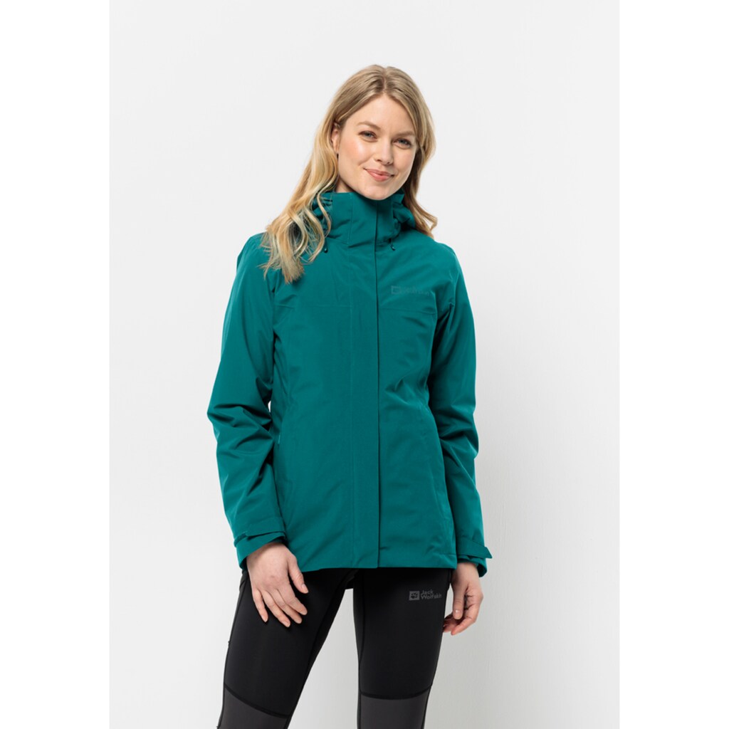 Jack Wolfskin 3-in-1-Funktionsjacke »LUNTAL 3IN1 JKT W«, mit Kapuze