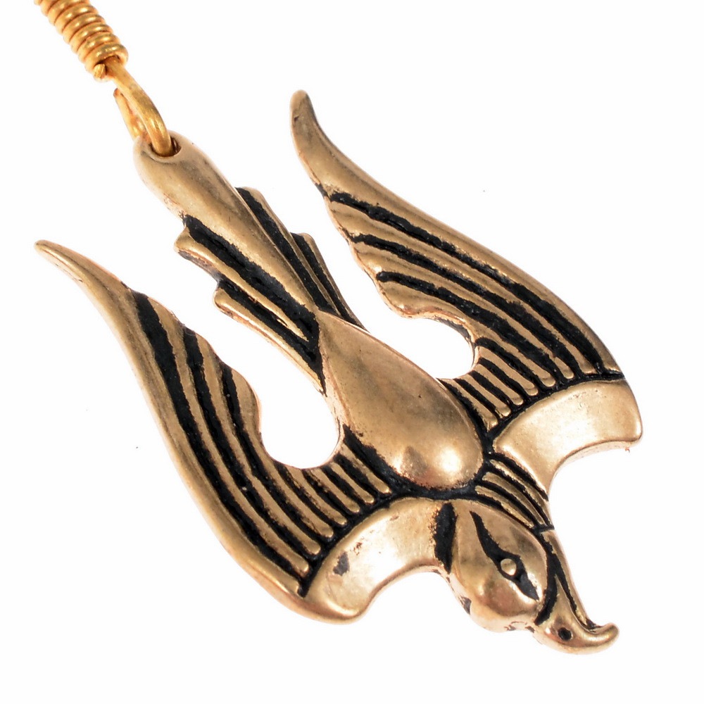 Adelia´s Paar Ohrhänger »Wikinger / Mittelalter Tryzub Falke Ohrringe«, World of the Vikings
