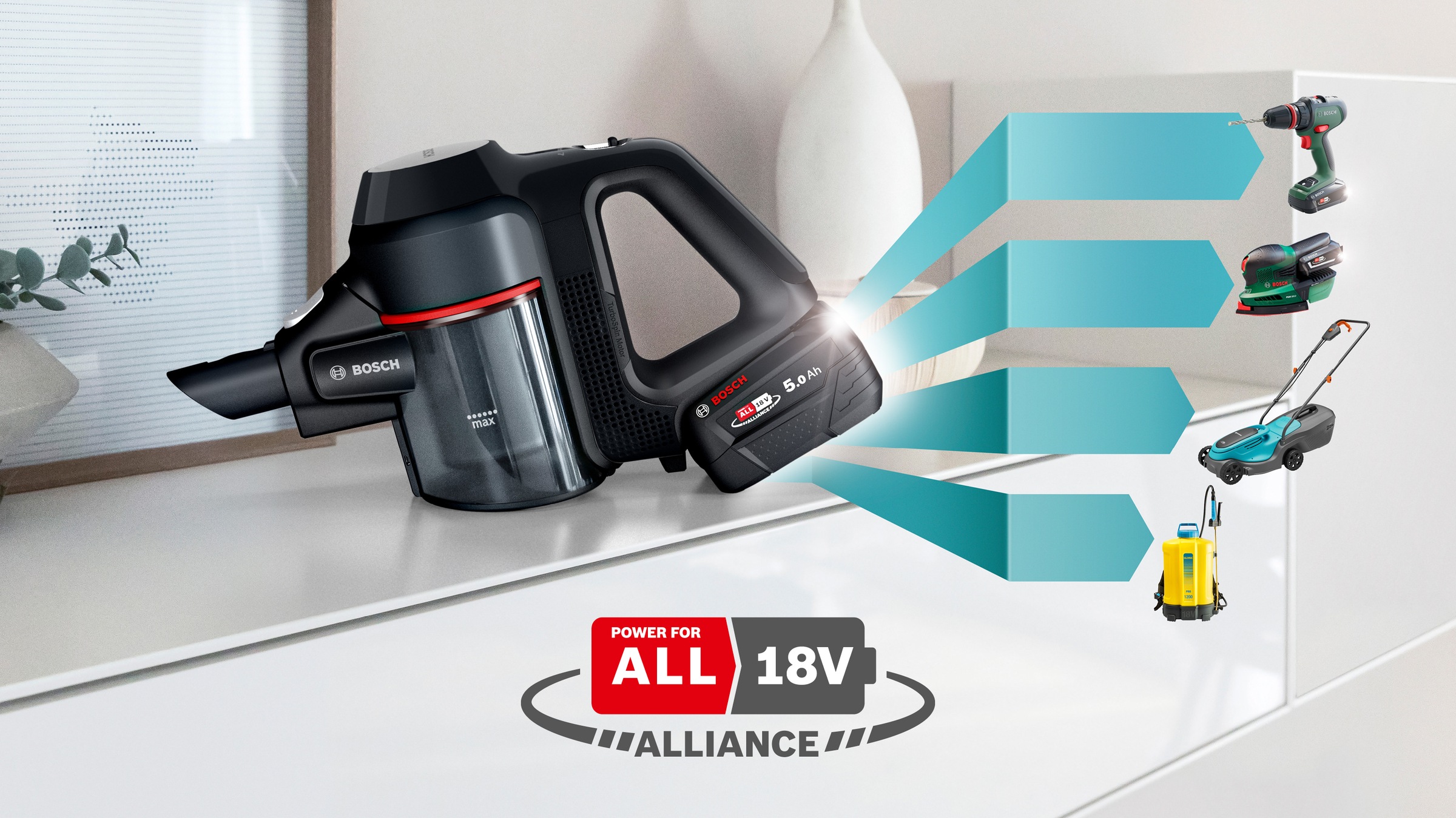 BOSCH Akku-Stielstaubsauger »Unlimited 7 BSS715FRSH, Knickrohr, Hygiene-Filter, 10 J. Motorgarantie«, 2x 5 Ah Akku, lange Laufzeit, Schnellladegerät, viel Zubehör