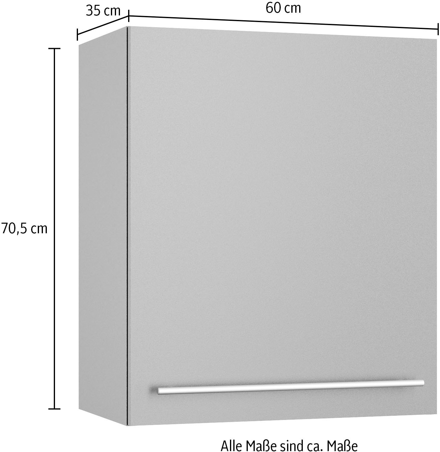 OPTIFIT Hängeschrank »Bern2«, Breite 60 cm, 1 Tür, 2 Einlegeböden
