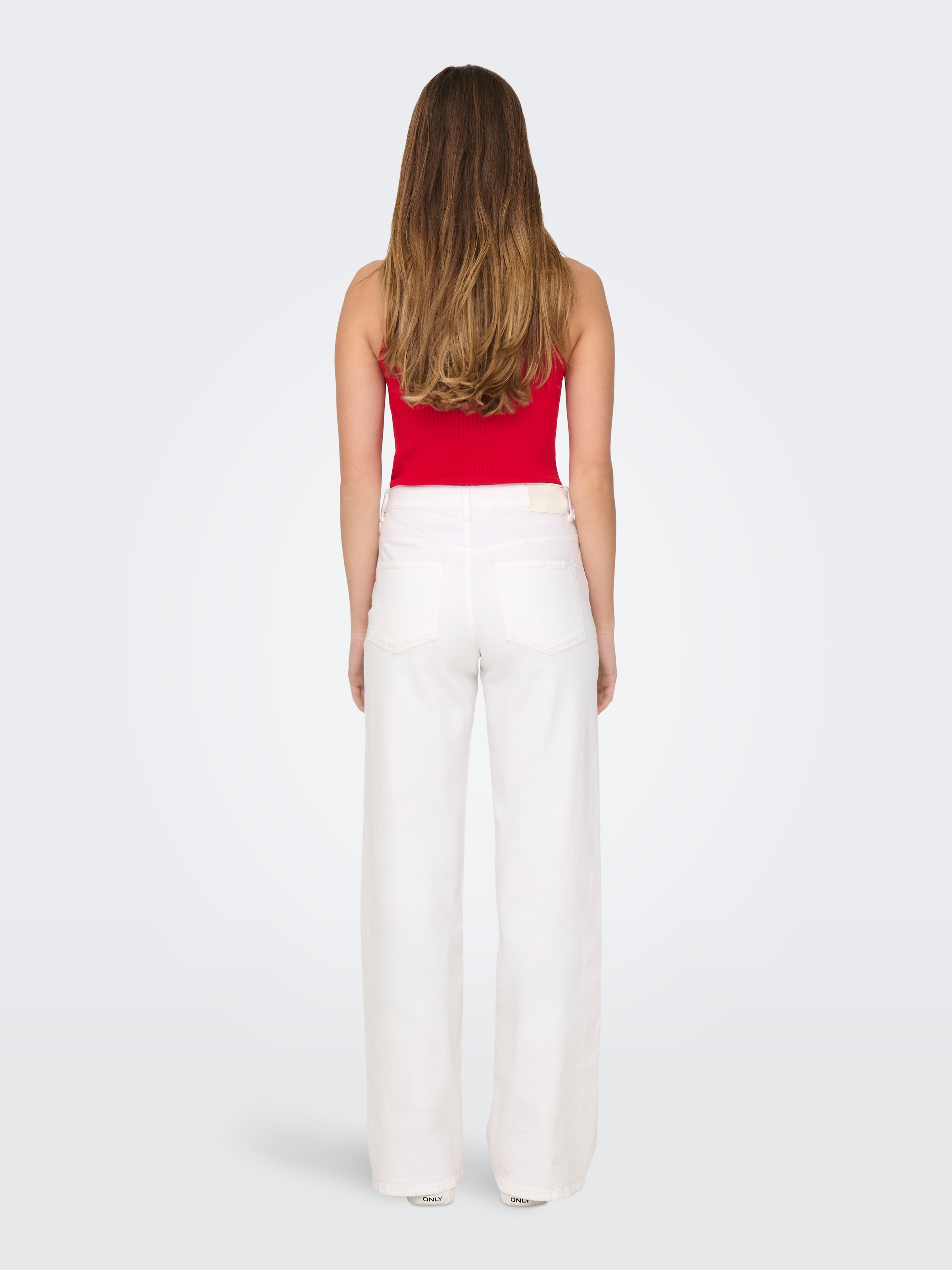 JDY High-waist-Jeans »JDYFELINA-FINA HW WIDE WHITEJNS DNM NOOS«