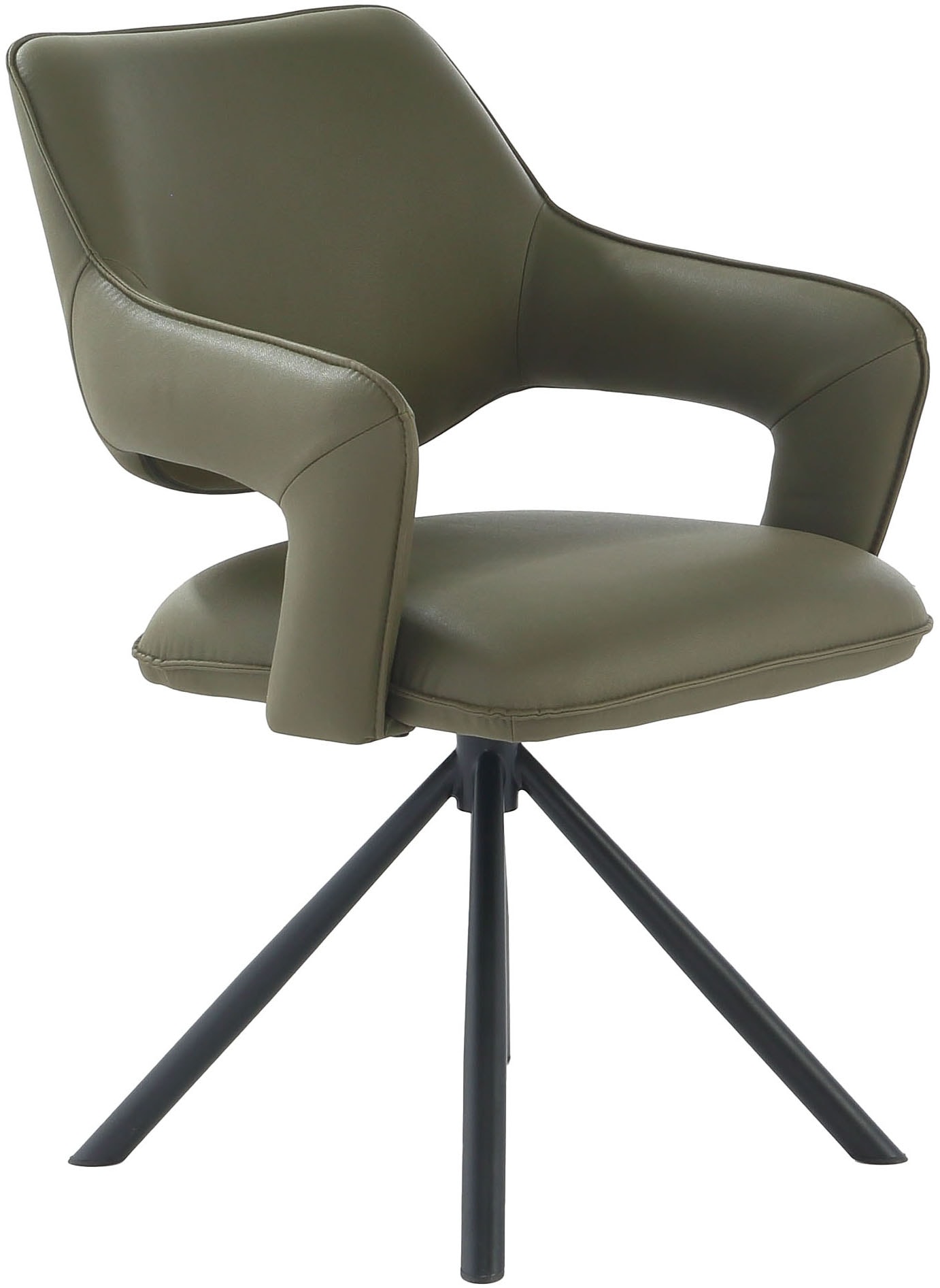 Jockenhöfer Gruppe Esszimmerstuhl »Lambert« (Set) 4 Stk.4-Fuss-Stuhl, inklusive Drehfunktion (360°), Lederoptik