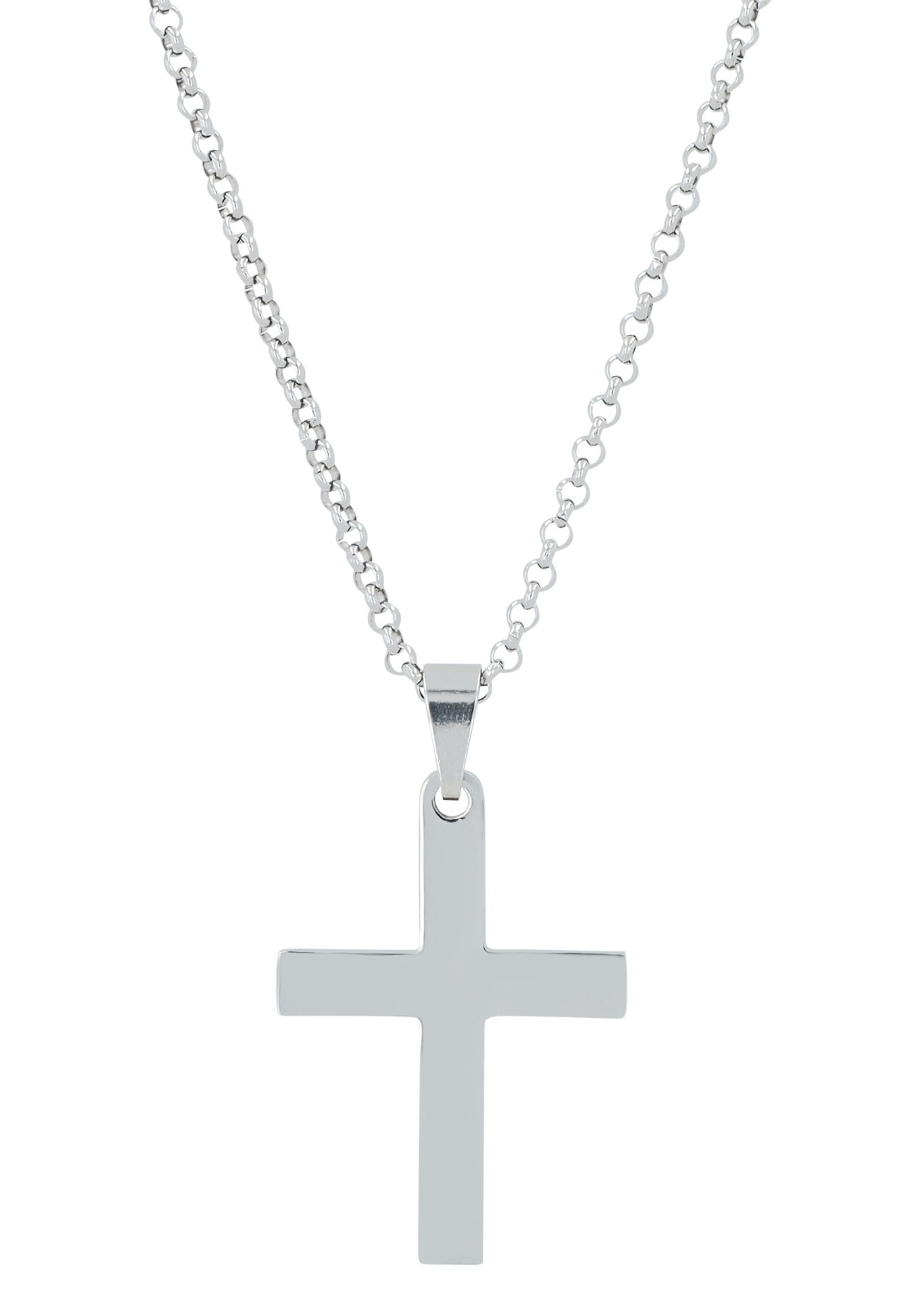 AKZENT Kreuzanhänger »"Proko" Silber 925 ohne Kette - Modern - Kreuz«
