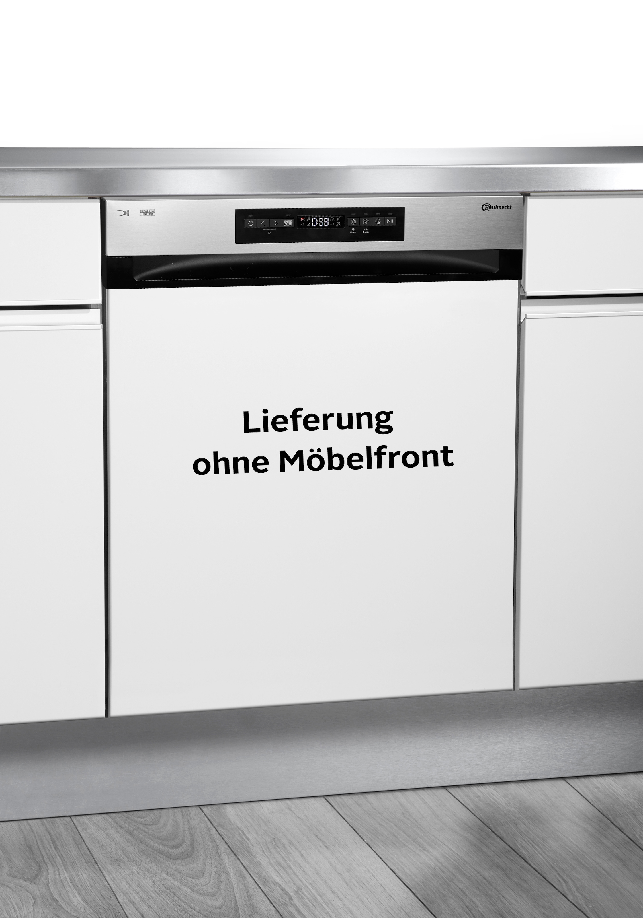 BAUKNECHT teilintegrierbarer Geschirrspüler "BKSV1 PBM", B:59,8cm H:82cm T:55,5cmschwarz, Geschirrspüler, SpaceClean – die 3. Schublade für hohe