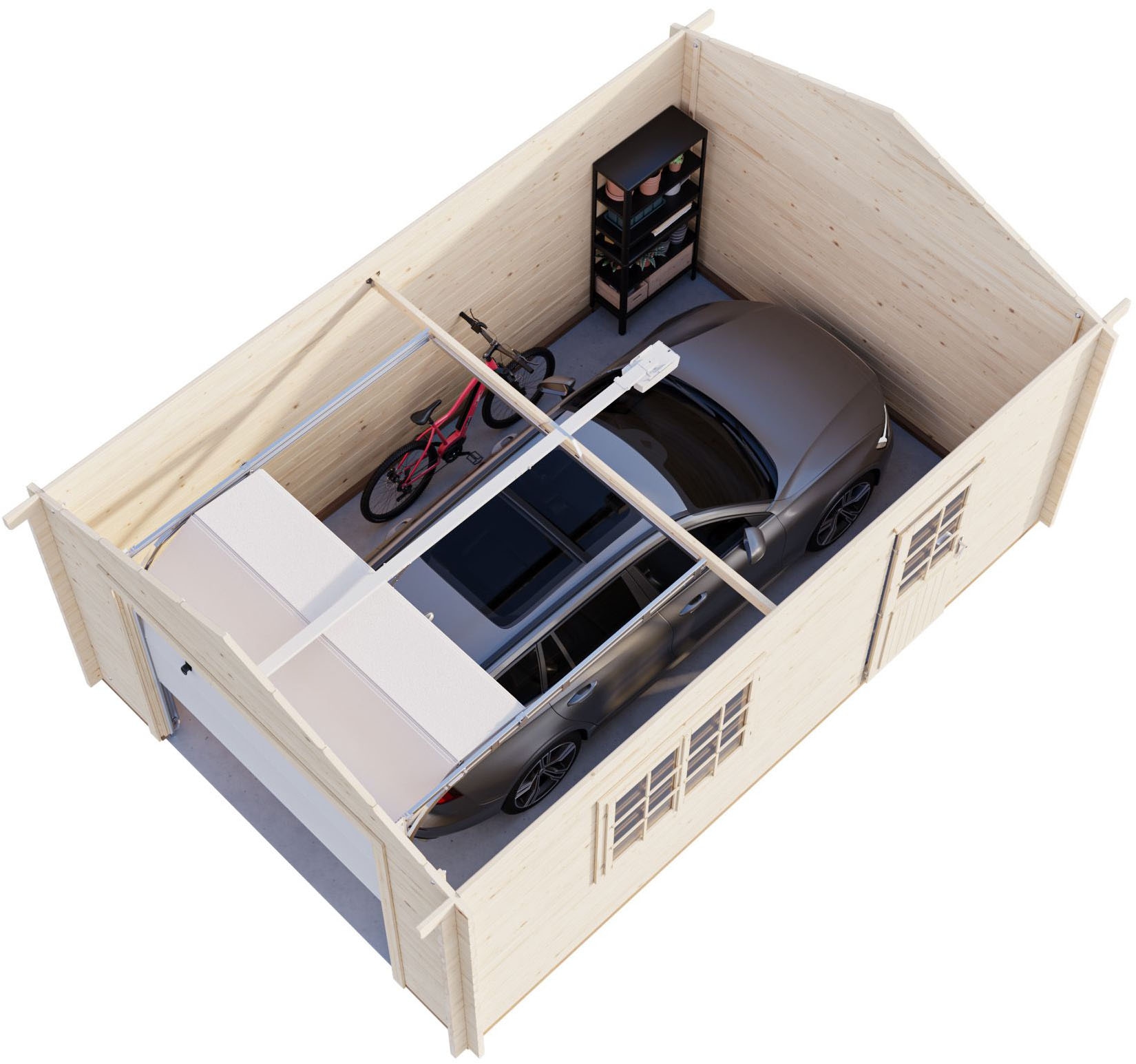 Palmako Garage »Roger, mit Sektionaltor« BxTxH: 426x598x276 cm
